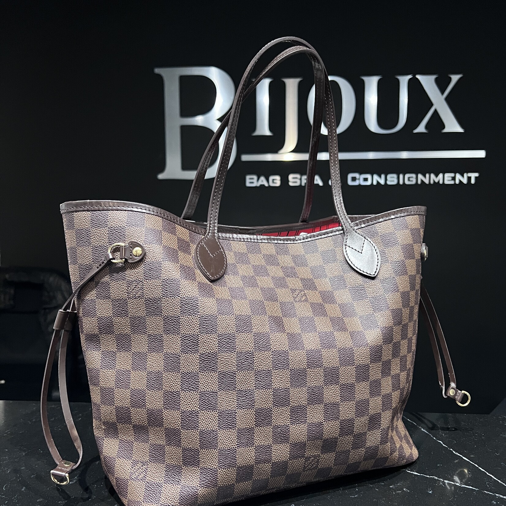 Louis Vuitton SOLD- Louis Vuitton Damier Ebene Neverfull MM