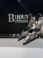 Versace SOLD- Versace Mandy Croc Embossed Slingbacks- 38