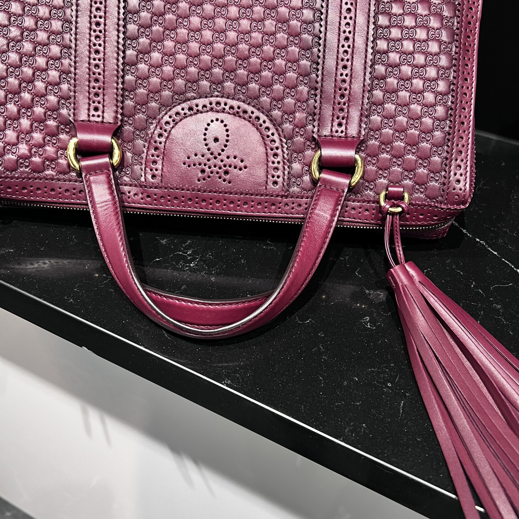 Gucci Gucci Microguccissima Brogue Bag