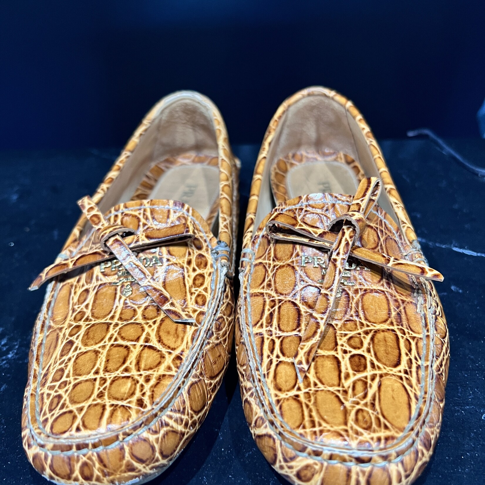 Prada SOLD- Prada Croc Loafers