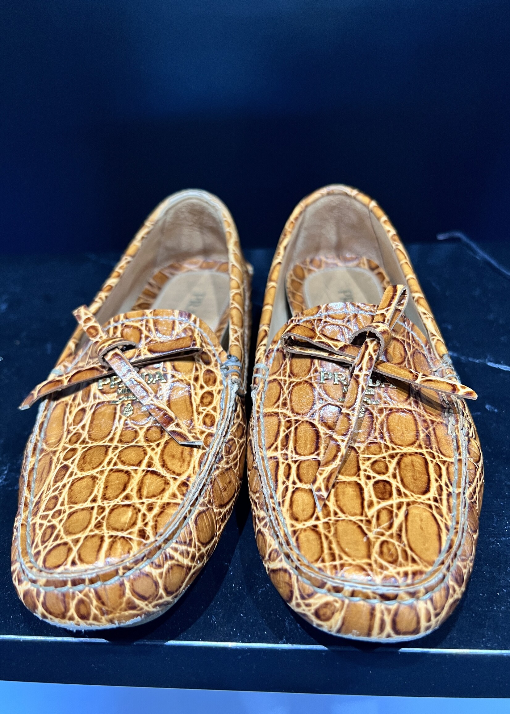 Prada SOLD- Prada Croc Loafers