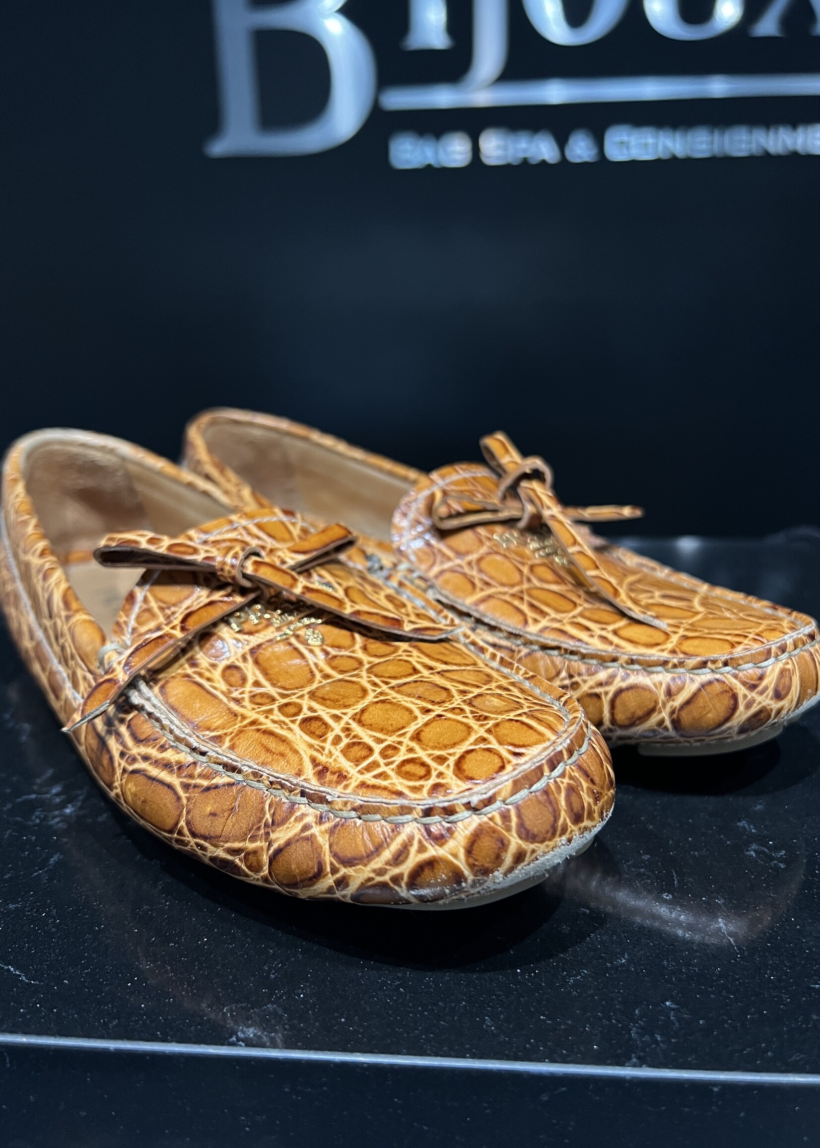Prada SOLD- Prada Croc Loafers