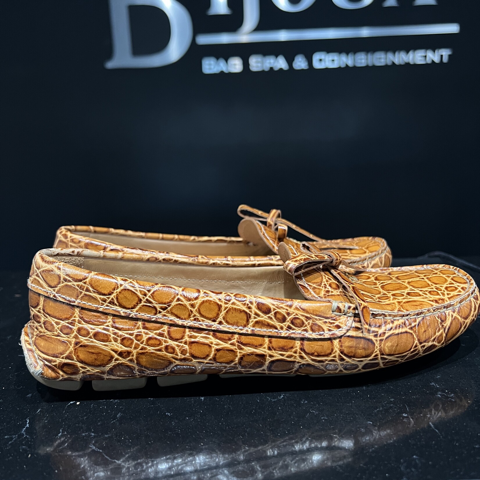 Prada SOLD- Prada Croc Loafers