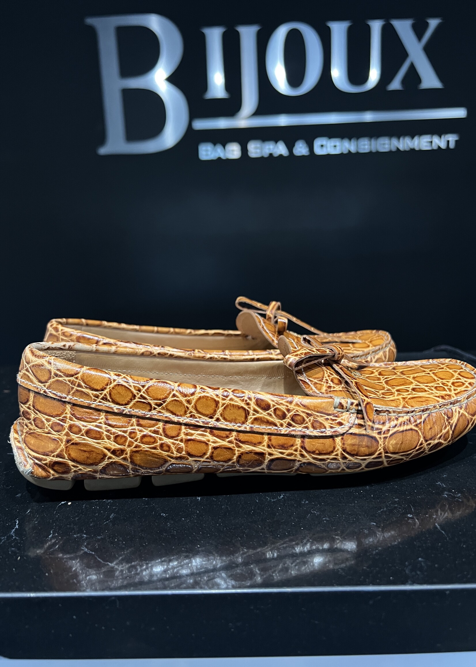 Prada SOLD- Prada Croc Loafers