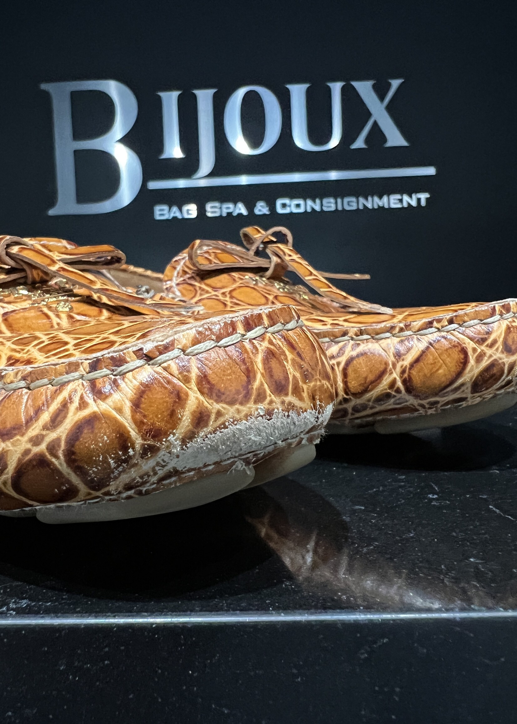 Prada SOLD- Prada Croc Loafers