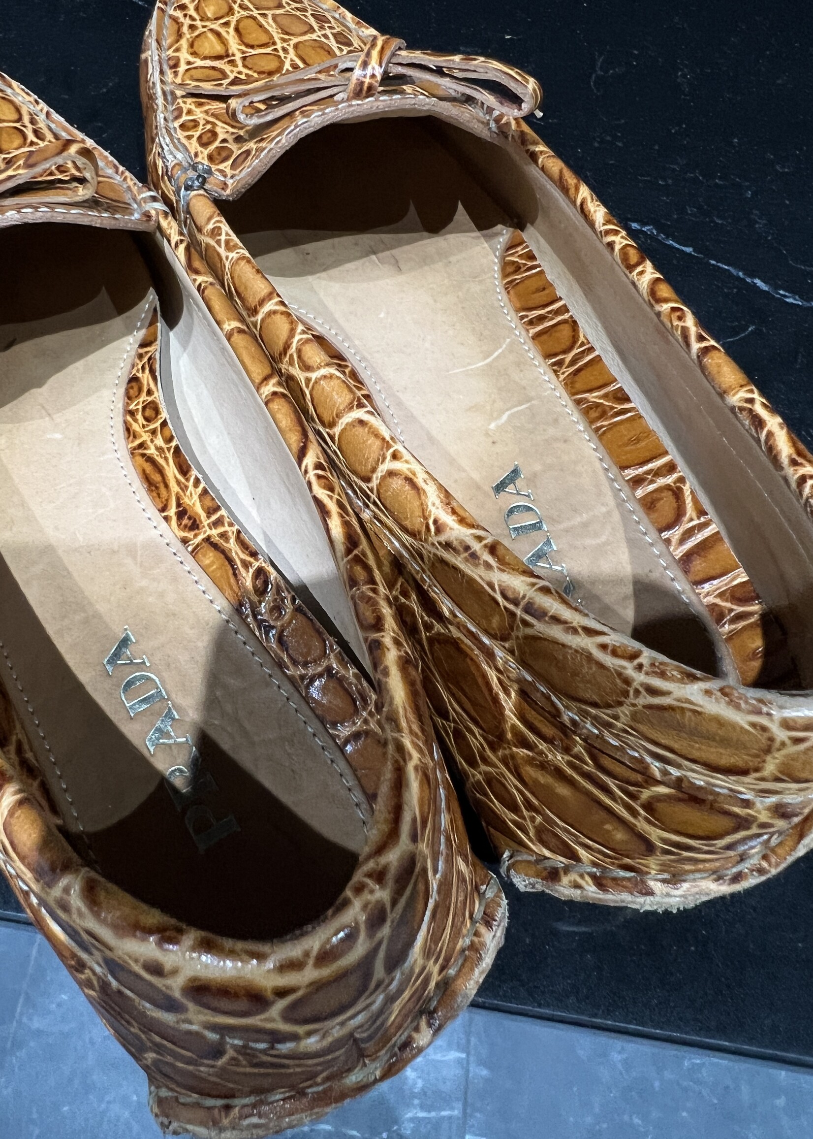 Prada SOLD- Prada Croc Loafers