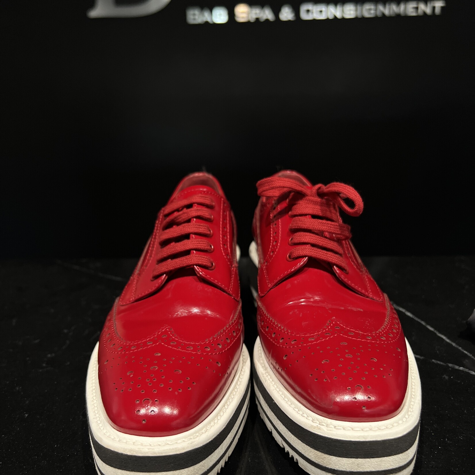 Prada Prada Red Loafers