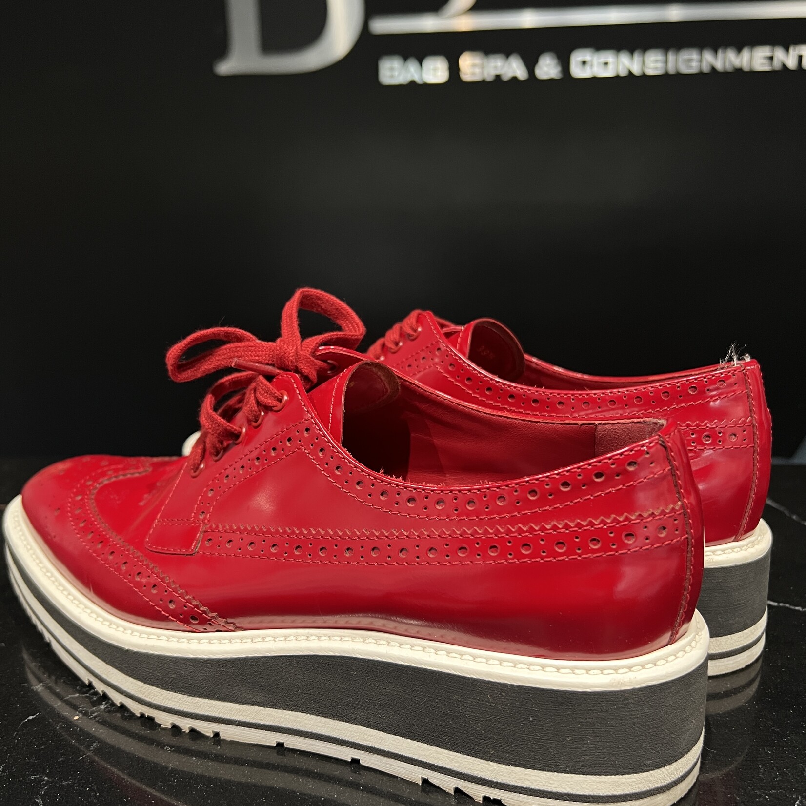 Prada Prada Red Loafers