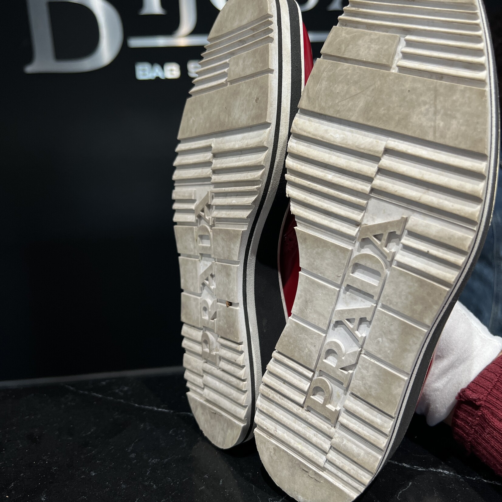 Prada Prada Red Loafers