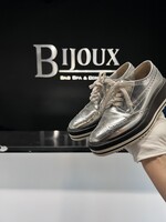 Prada SOLD - Prada Silver Dress Shoes - 37