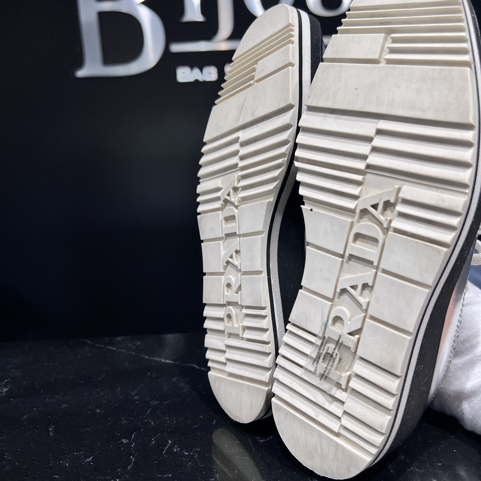 Prada SOLD - Prada Silver Dress Shoes - 37