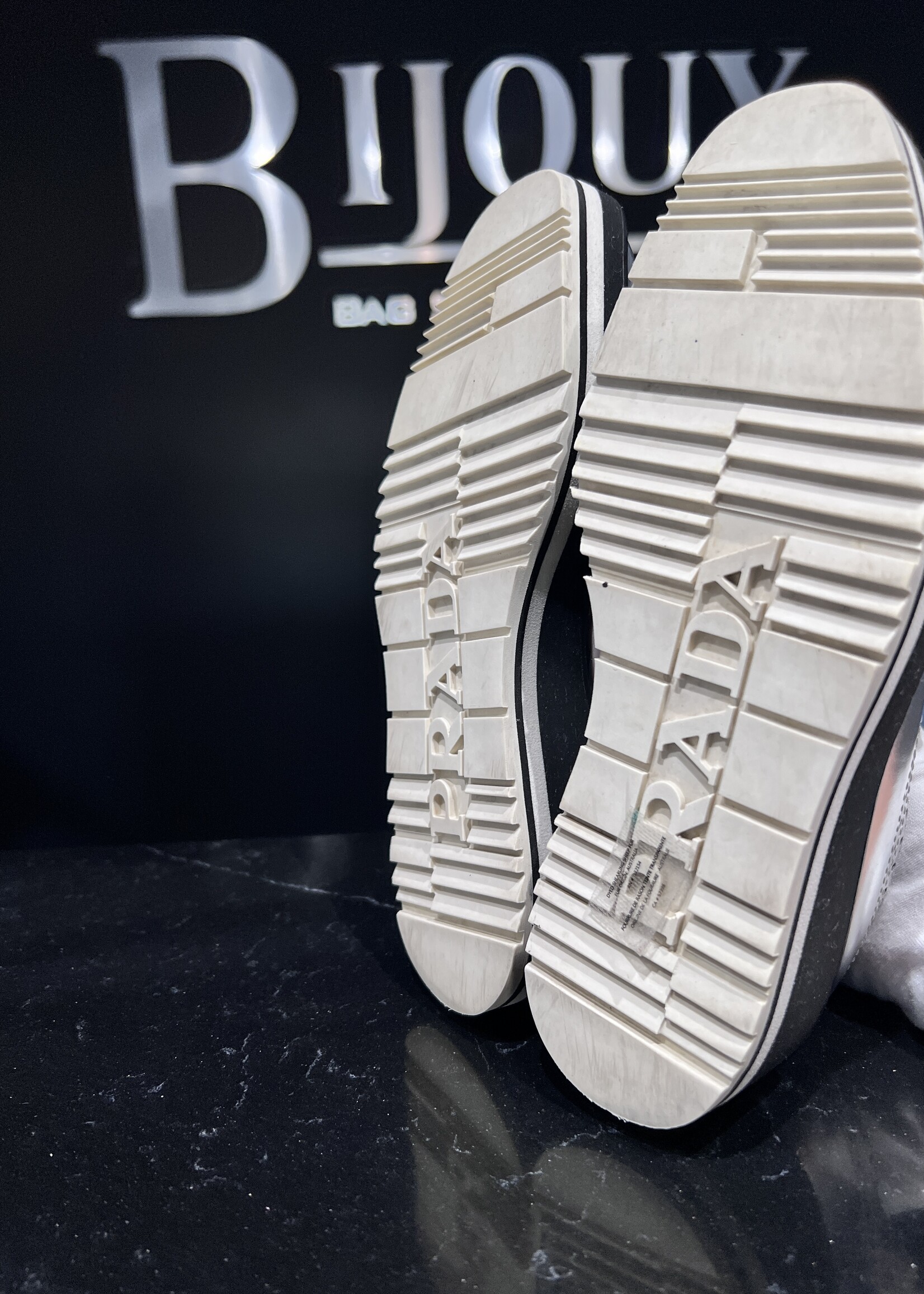Prada SOLD - Prada Silver Dress Shoes - 37