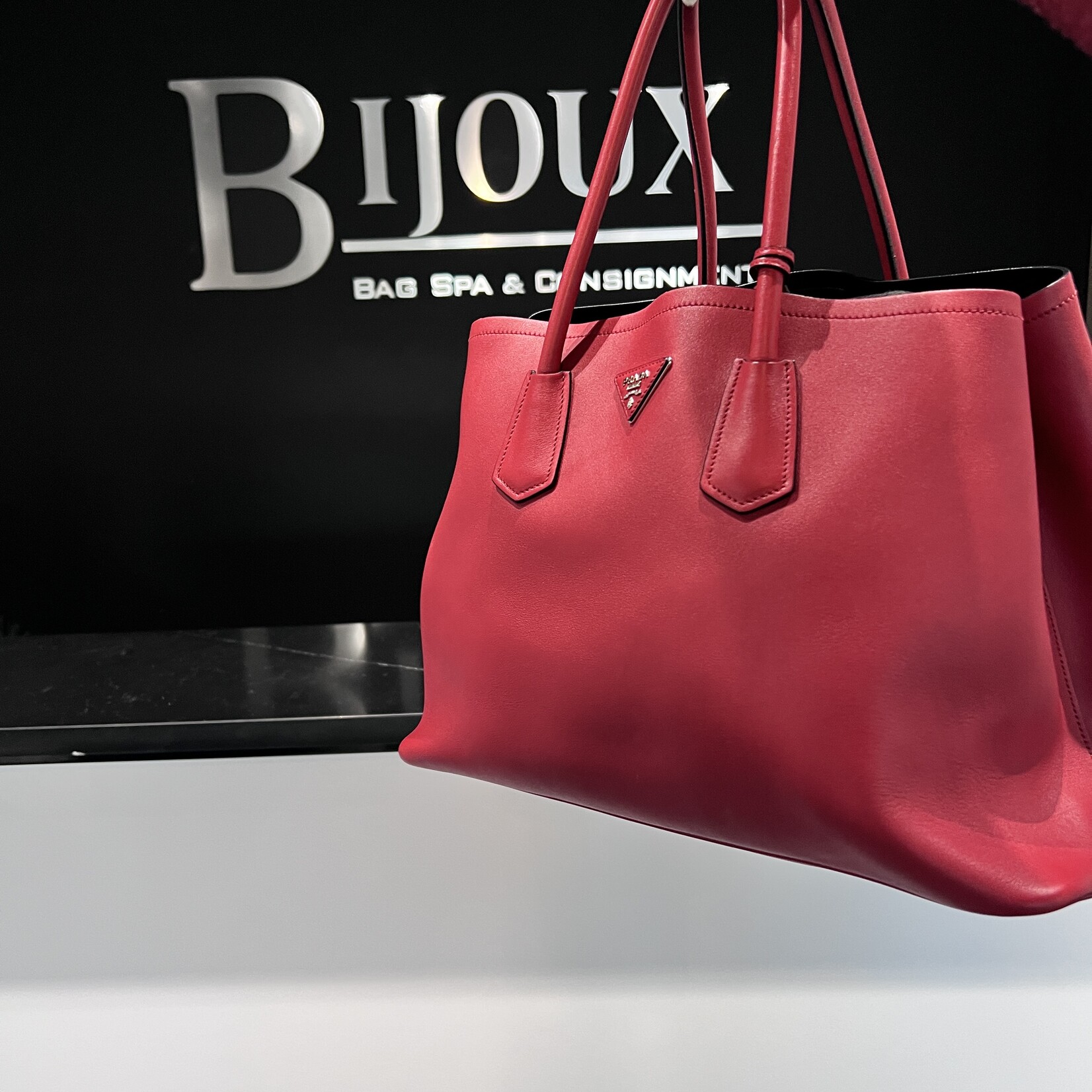 Prada Prada Nappa Double Tote