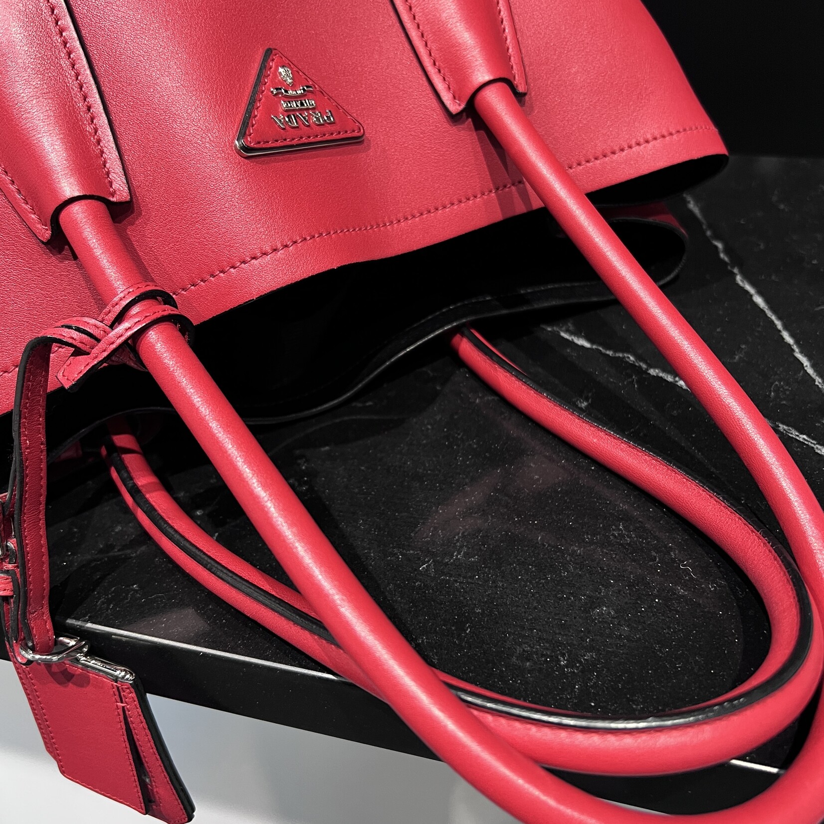 Prada Nappa Double Tote Bijoux Bag Spa Consignment