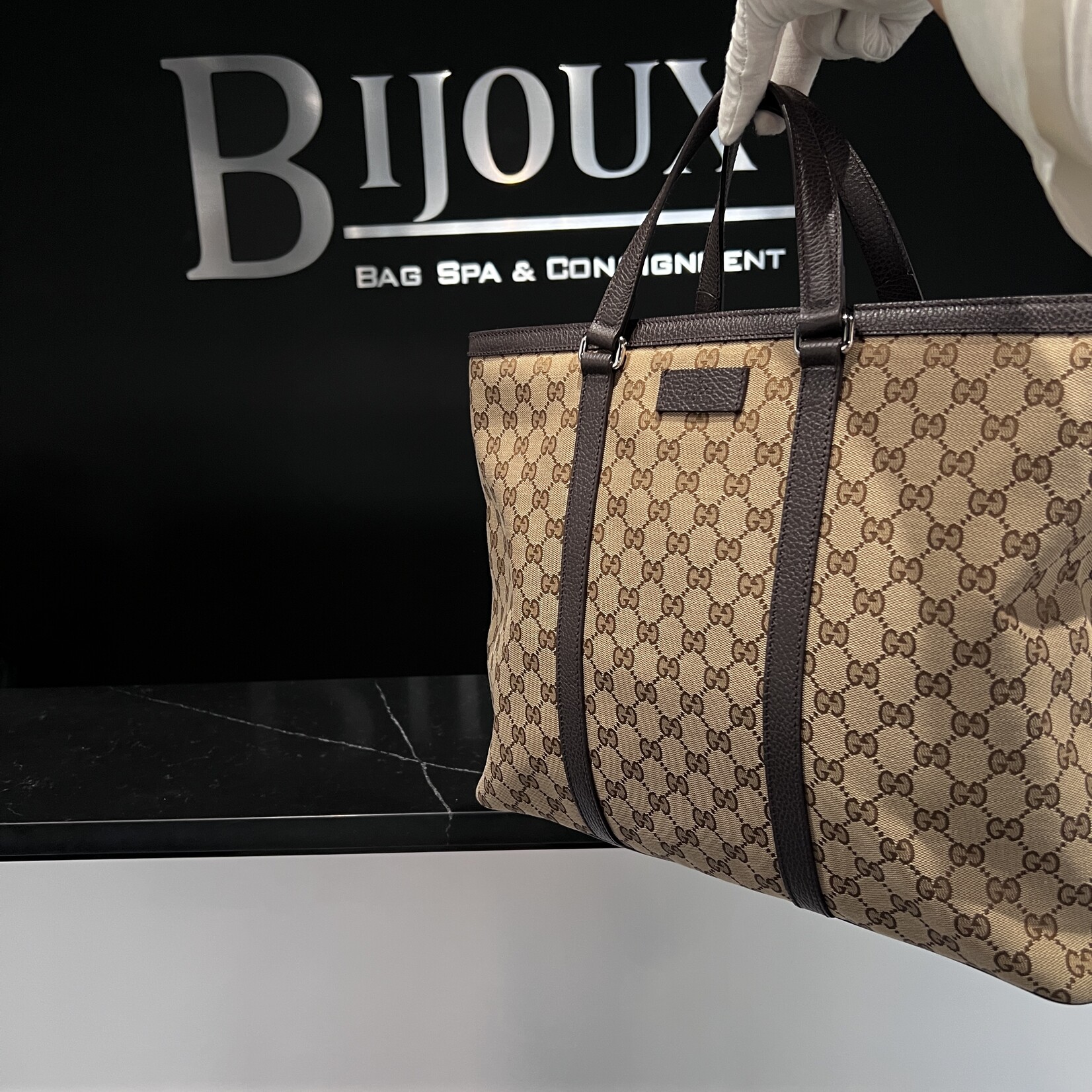 Gucci SOLD- Gucci Duffle Monogram Tote