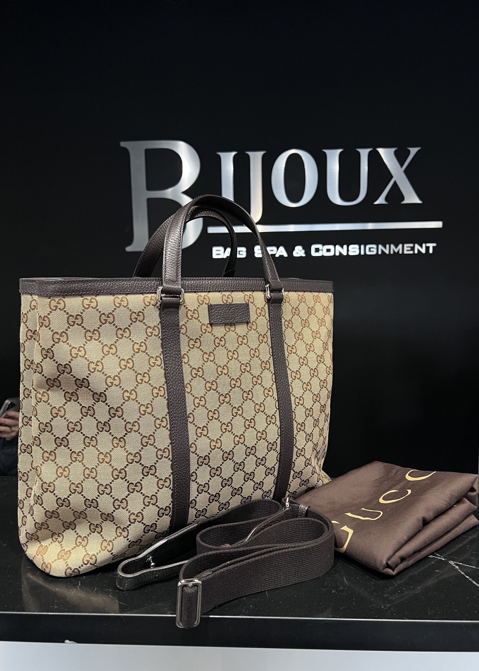 Gucci SOLD- Gucci Duffle Monogram Tote