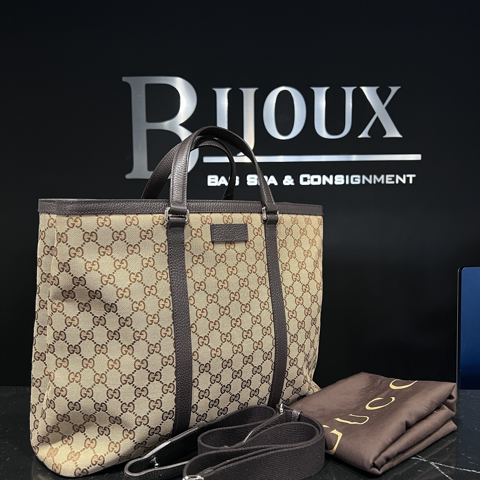 Gucci SOLD- Gucci Duffle Monogram Tote