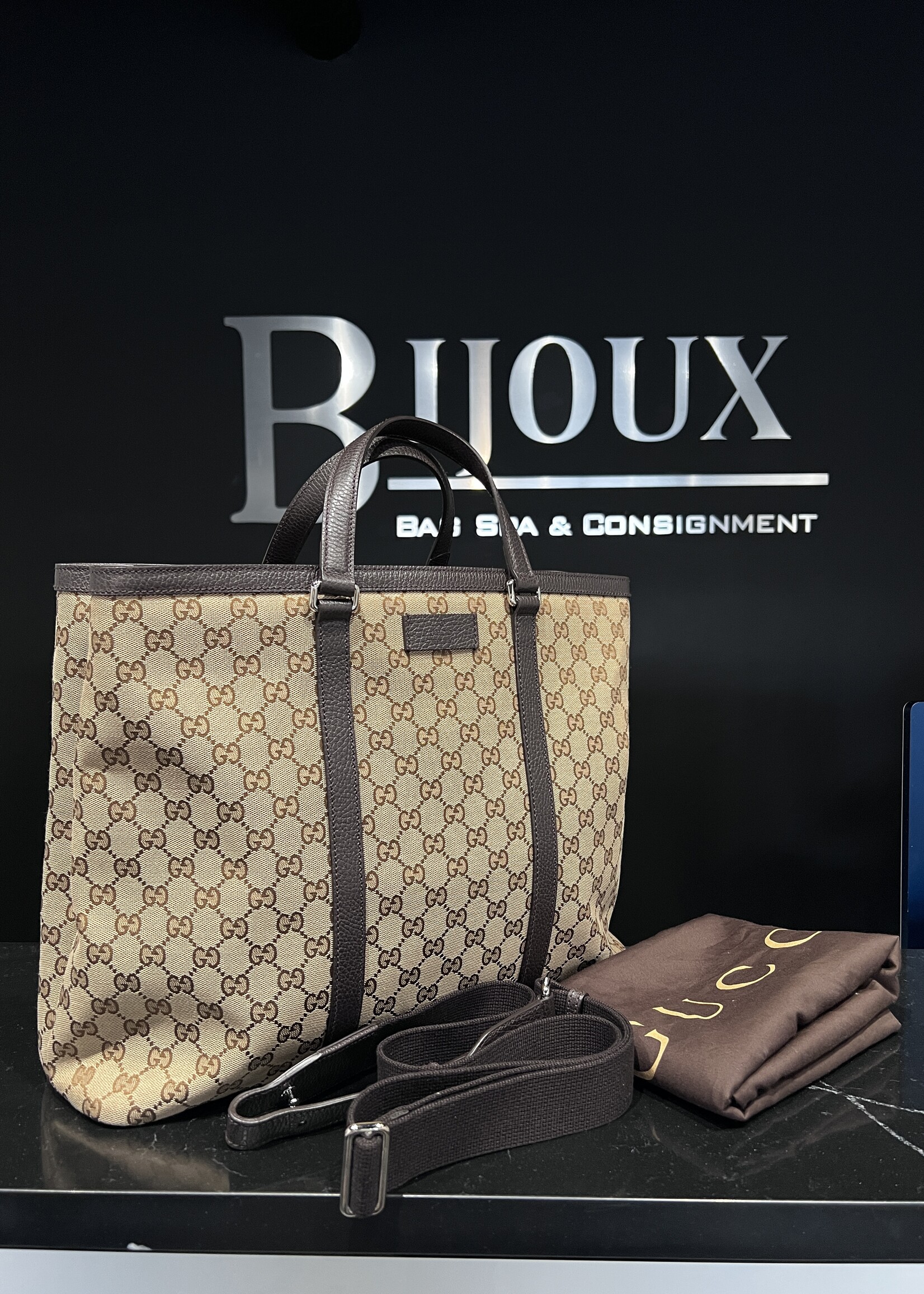 Gucci SOLD- Gucci Duffle Monogram Tote