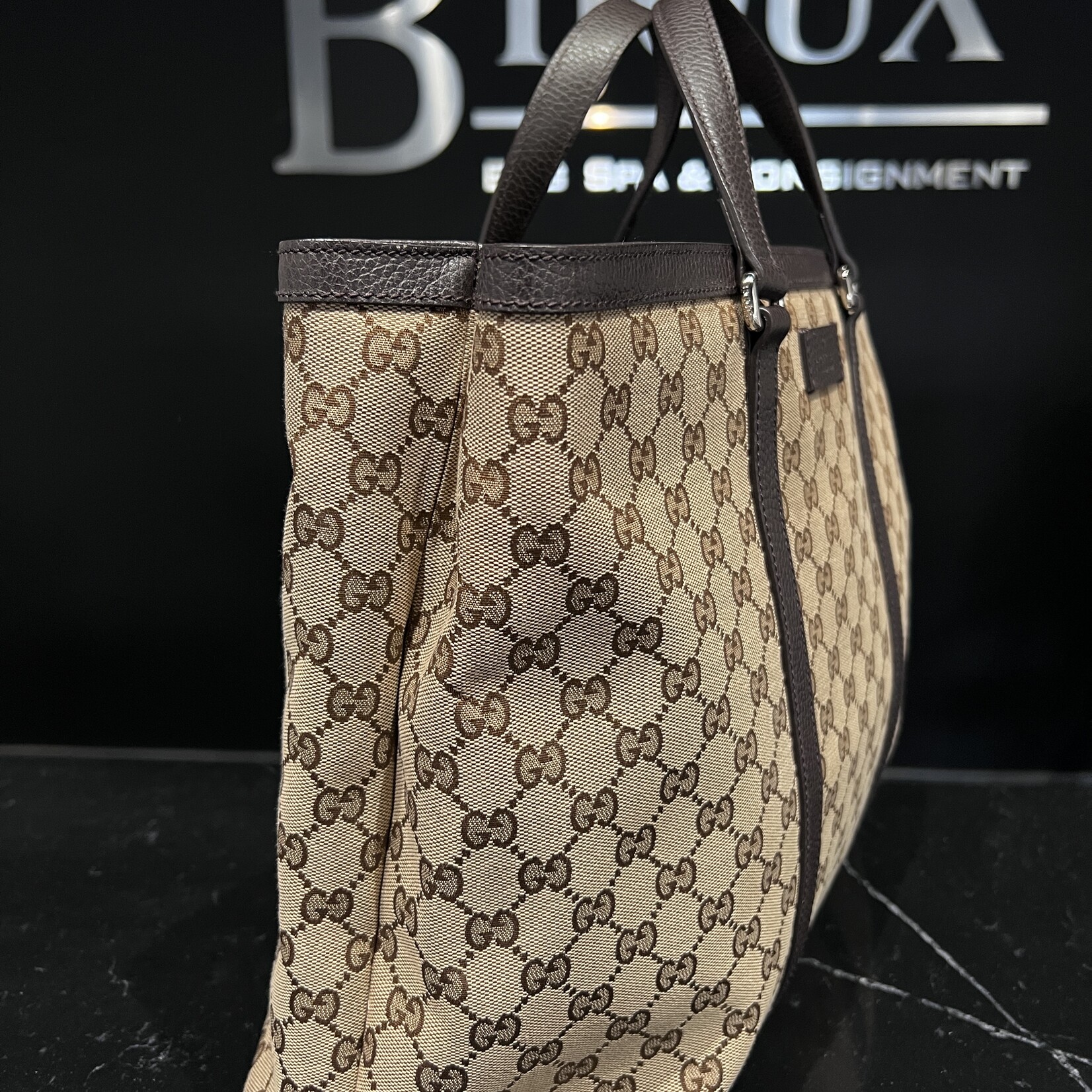 Gucci SOLD- Gucci Duffle Monogram Tote