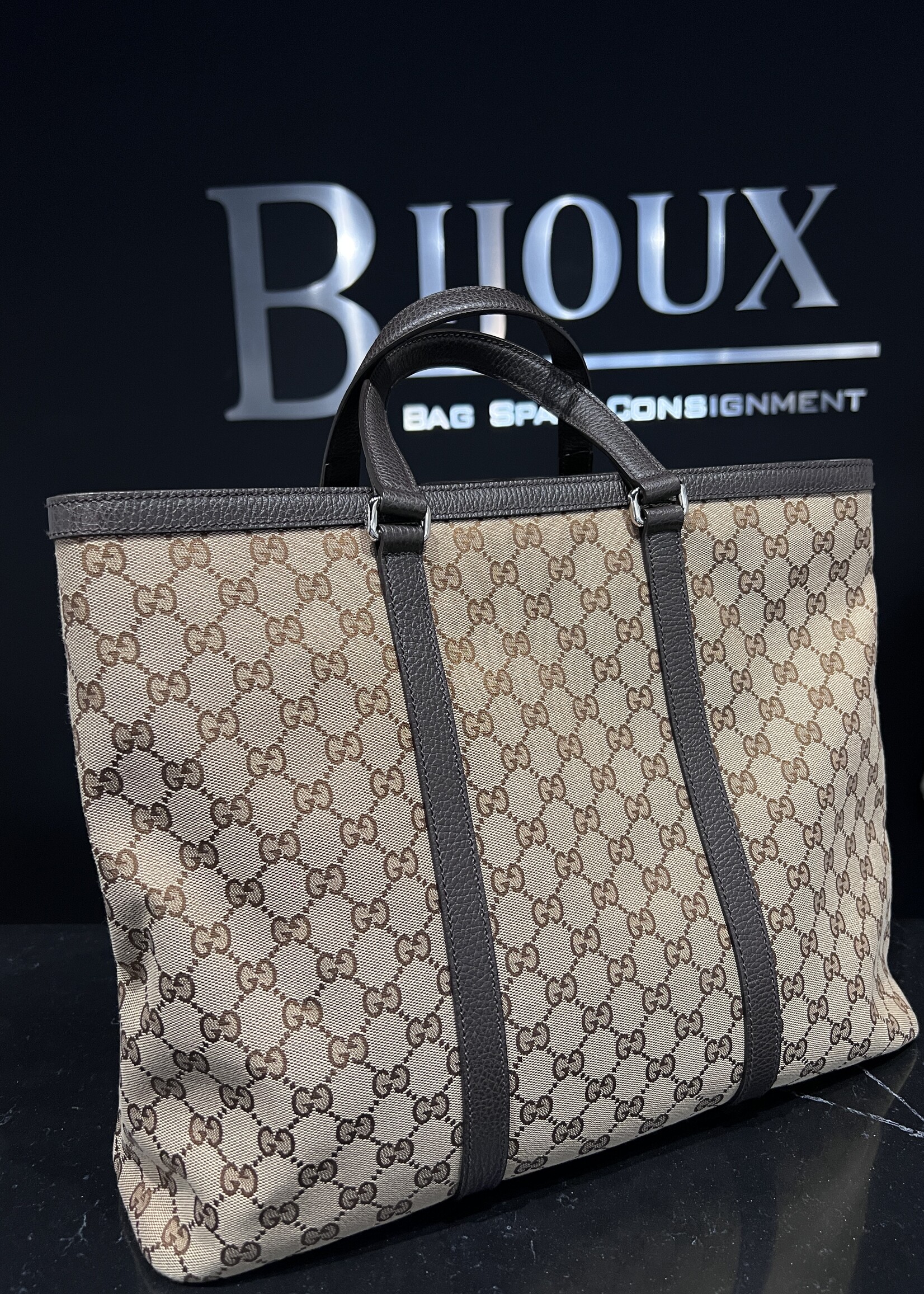 Gucci SOLD- Gucci Duffle Monogram Tote