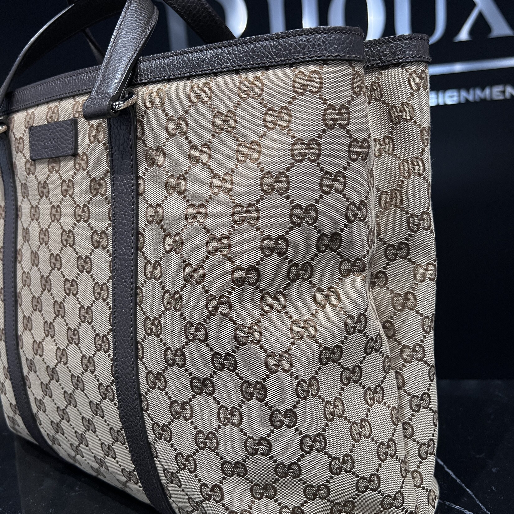 Gucci SOLD- Gucci Duffle Monogram Tote