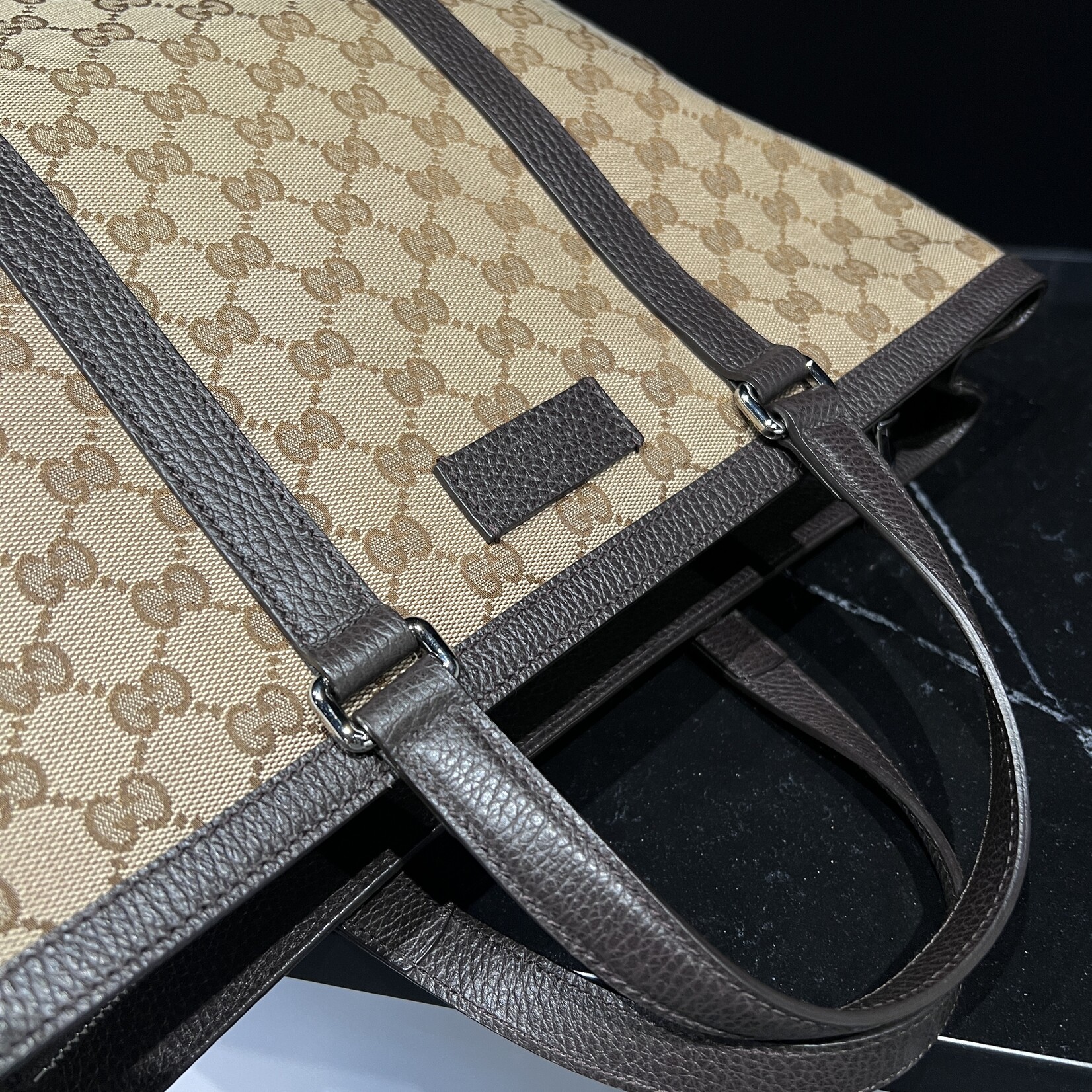 Gucci SOLD- Gucci Duffle Monogram Tote