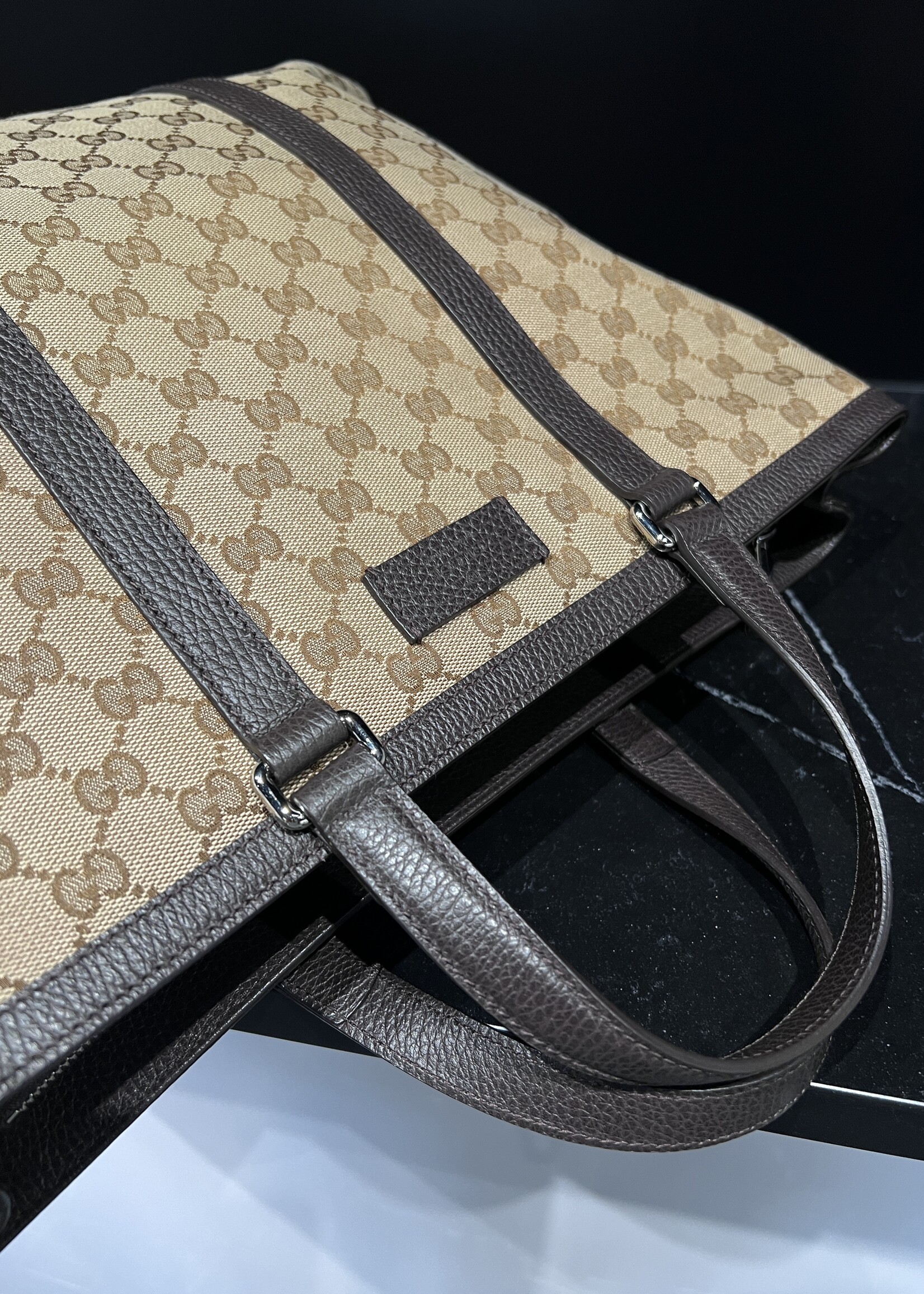 Gucci SOLD- Gucci Duffle Monogram Tote