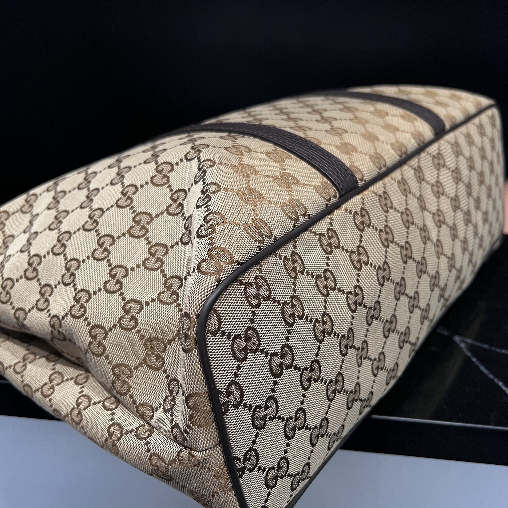 Gucci SOLD- Gucci Duffle Monogram Tote
