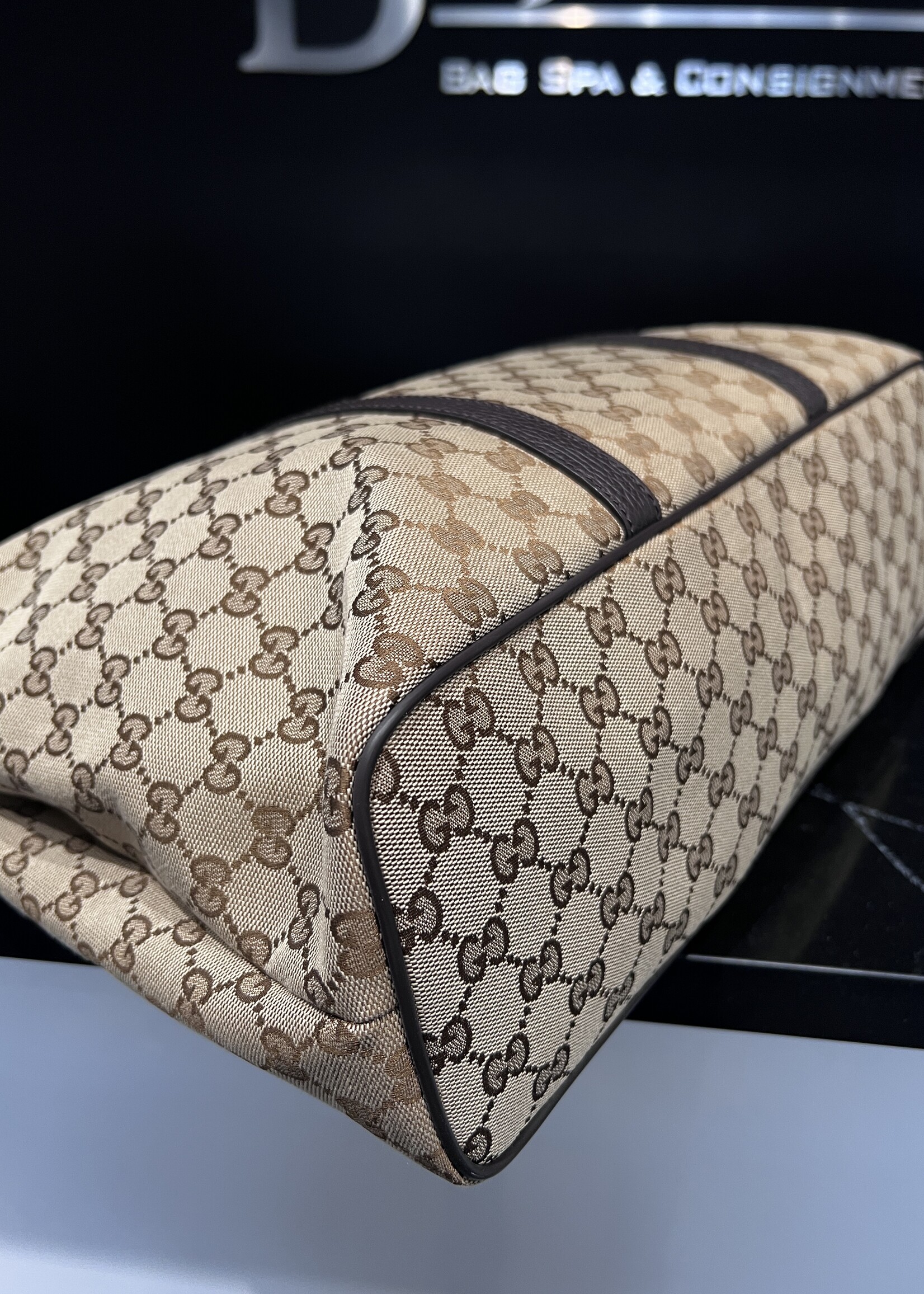 Gucci SOLD- Gucci Duffle Monogram Tote