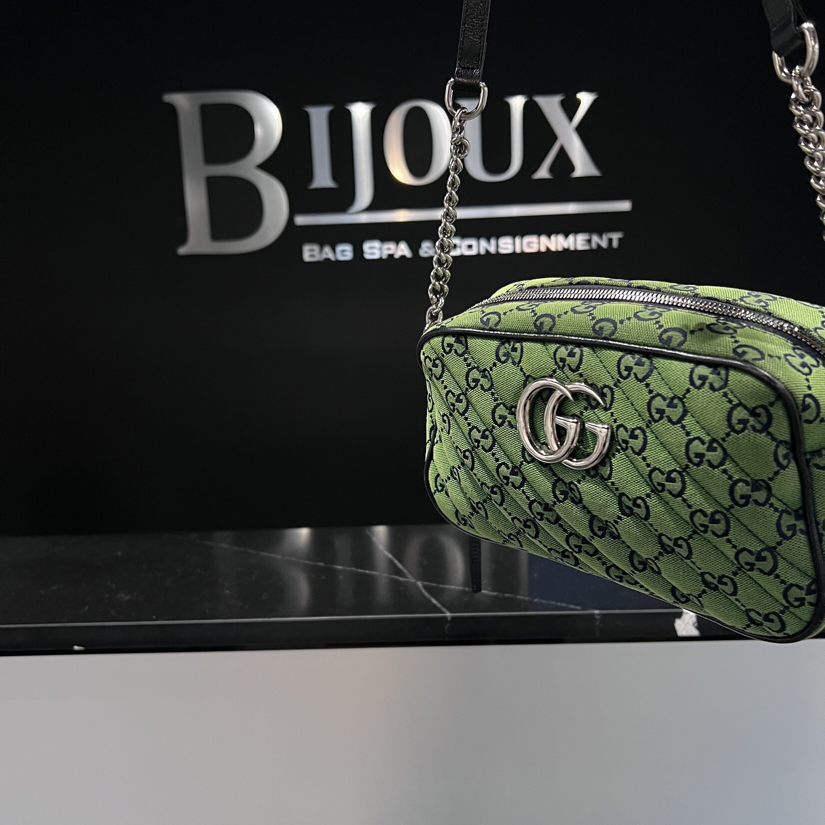 Gucci SOLD- Gucci Marmont Green Bag