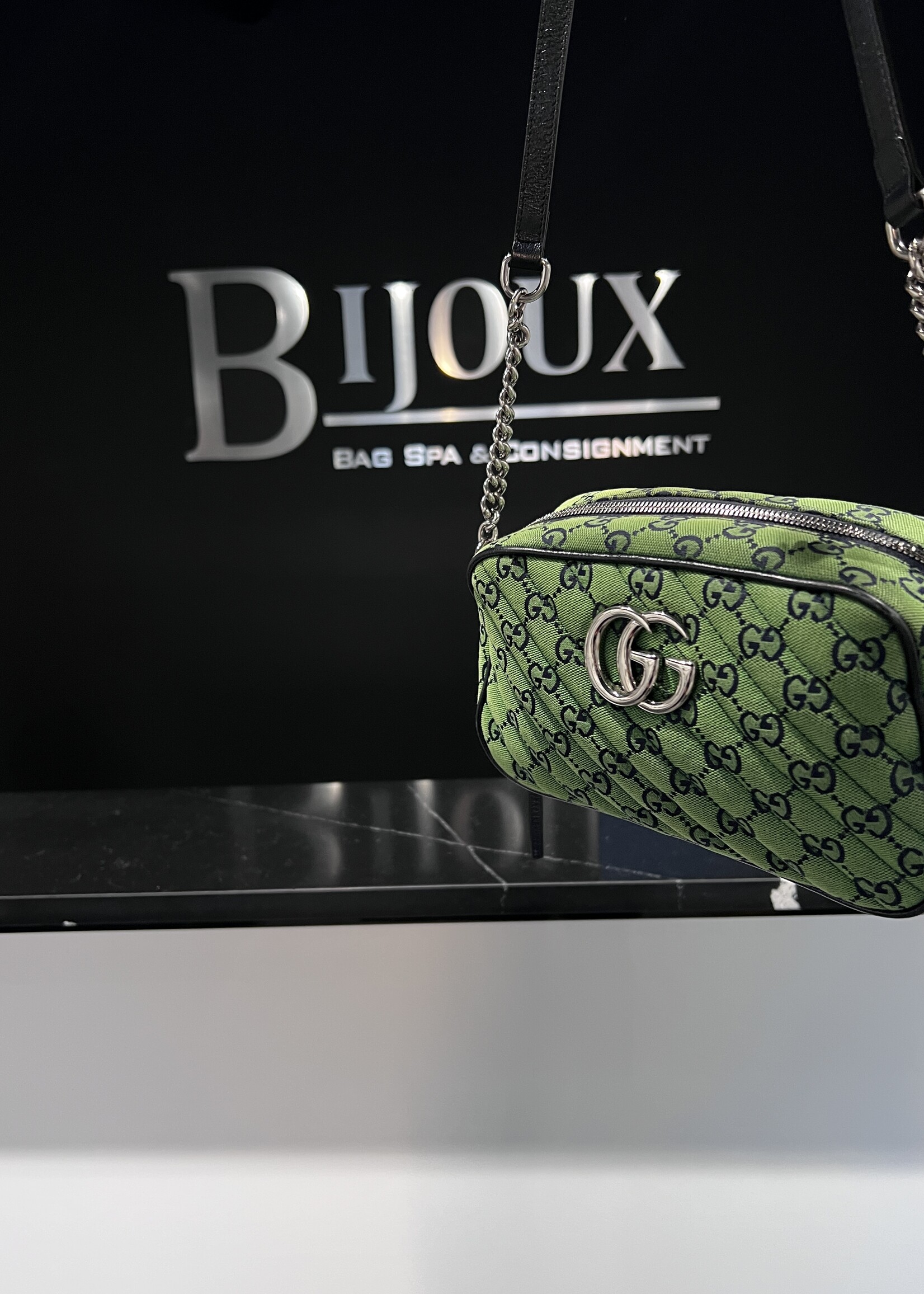 Gucci SOLD- Gucci Marmont Green Bag