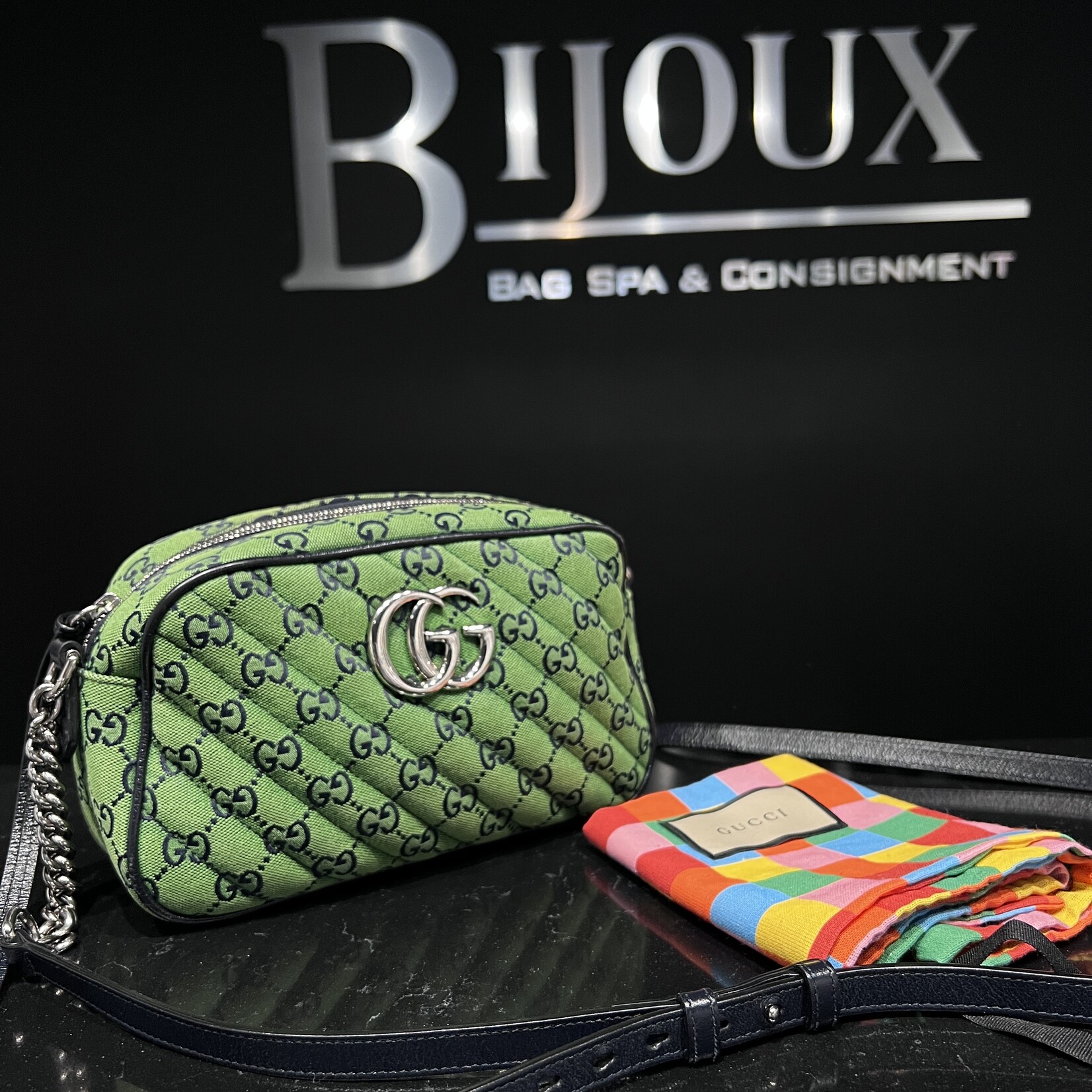 Gucci SOLD- Gucci Marmont Green Bag