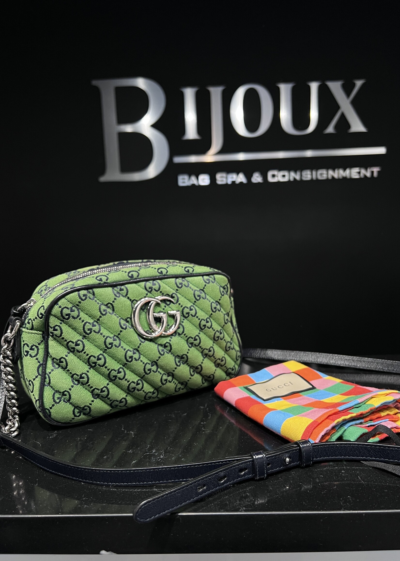 Gucci SOLD- Gucci Marmont Green Bag