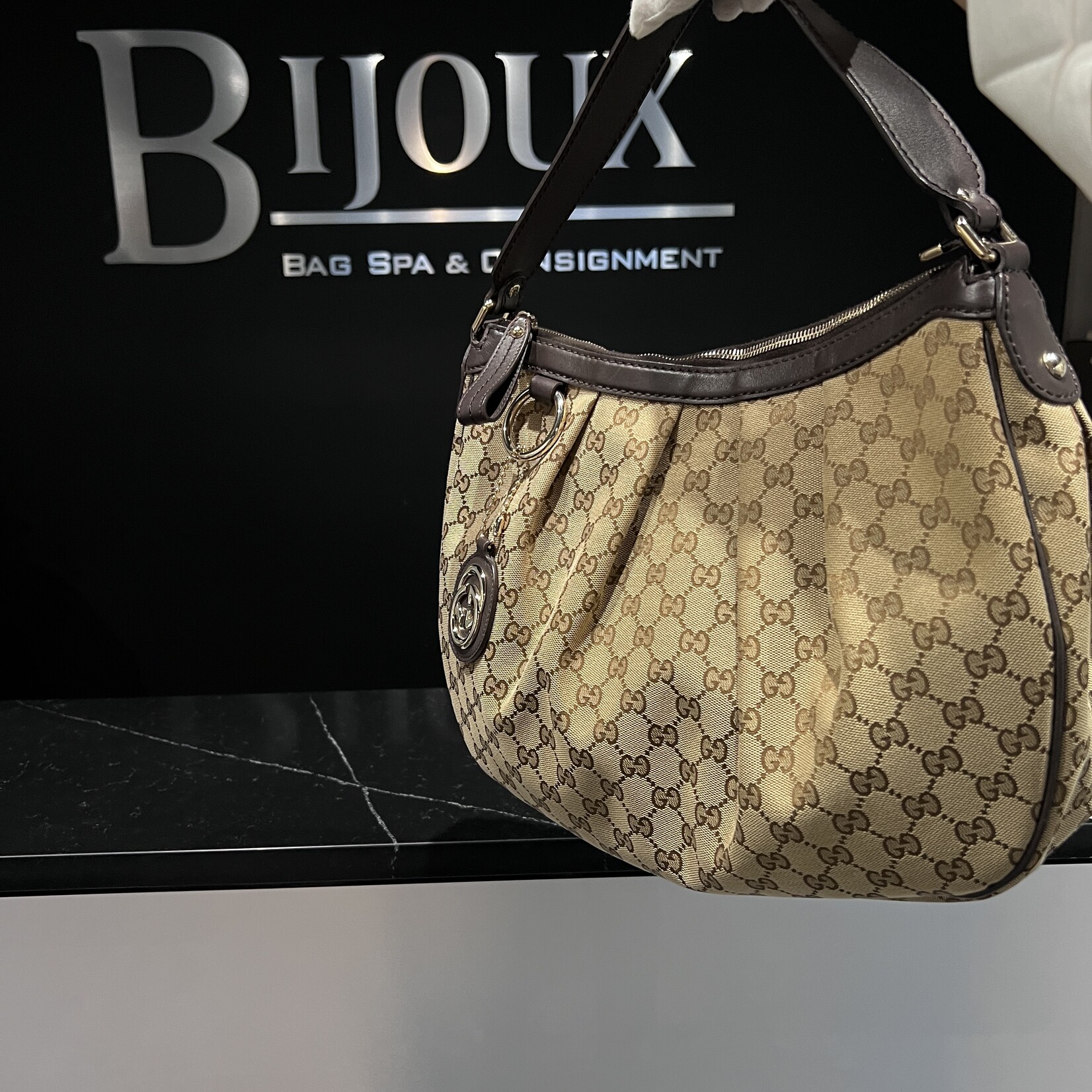 Gucci SOLD - Gucci Sukey Monogram Hobo