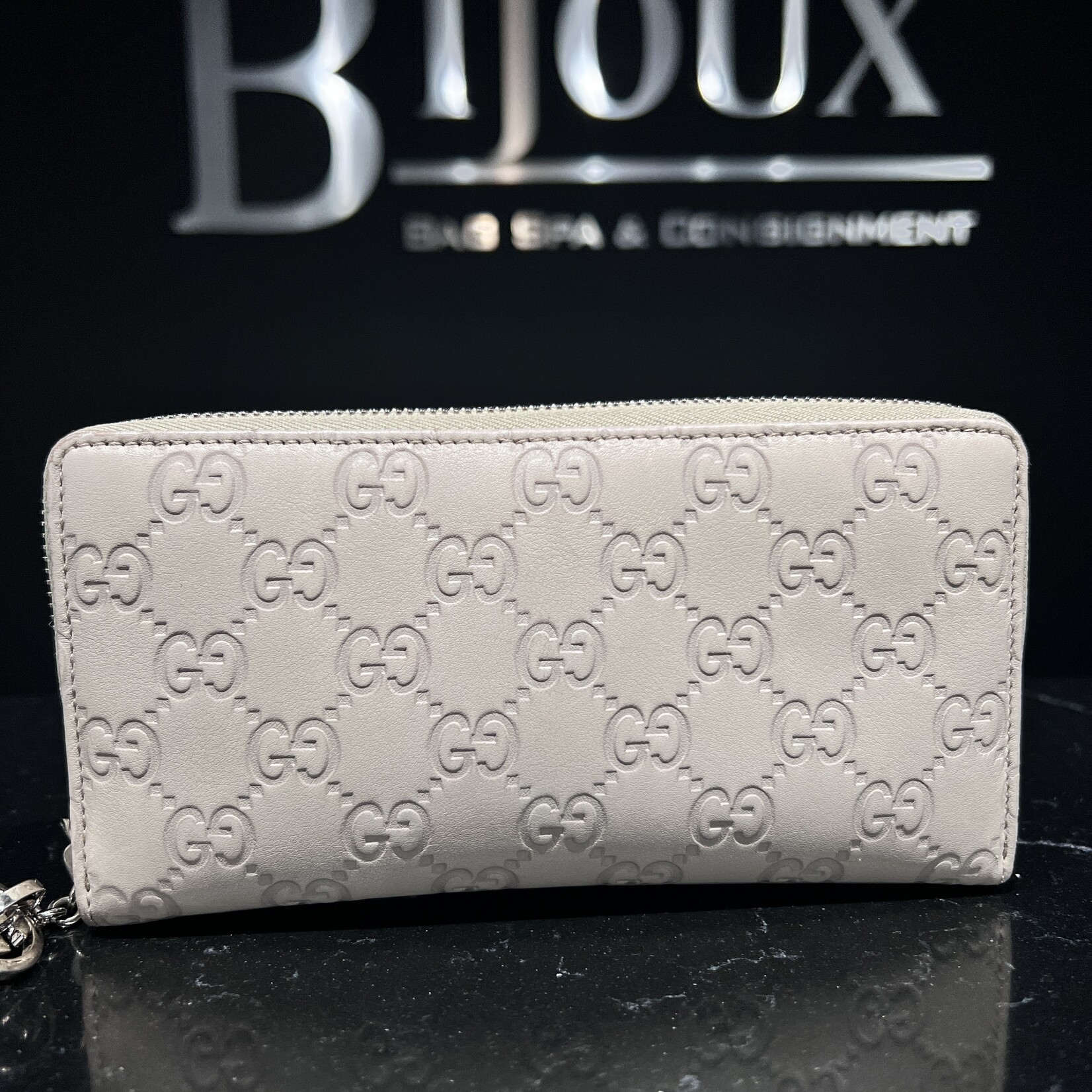 Gucci Gucci Guccissima Zip Wallet