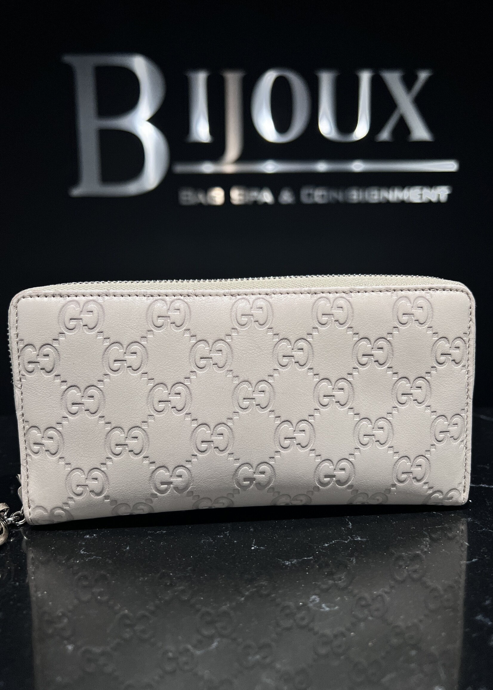 Gucci Gucci Guccissima Zip Wallet