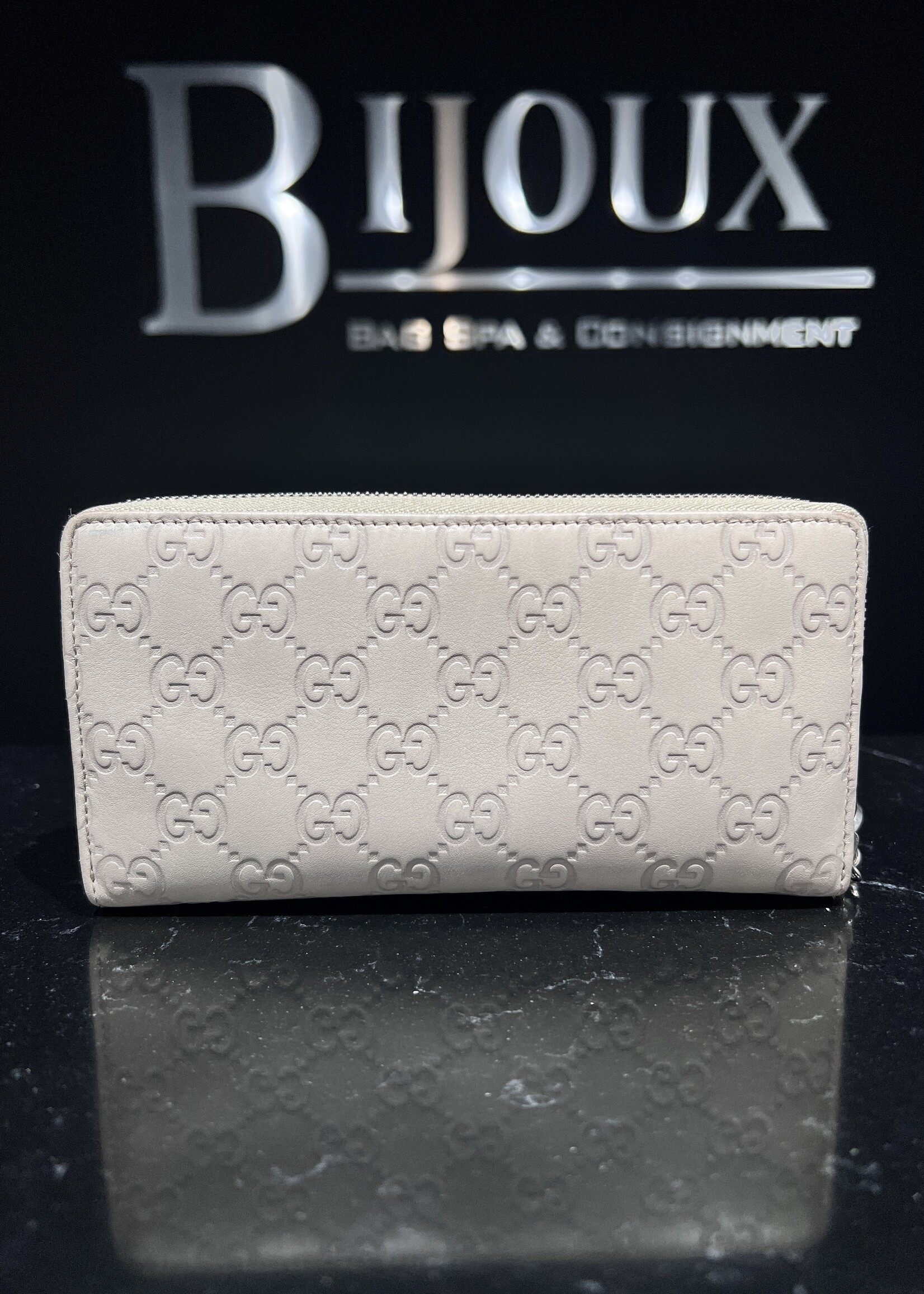 Gucci Gucci Guccissima Zip Wallet