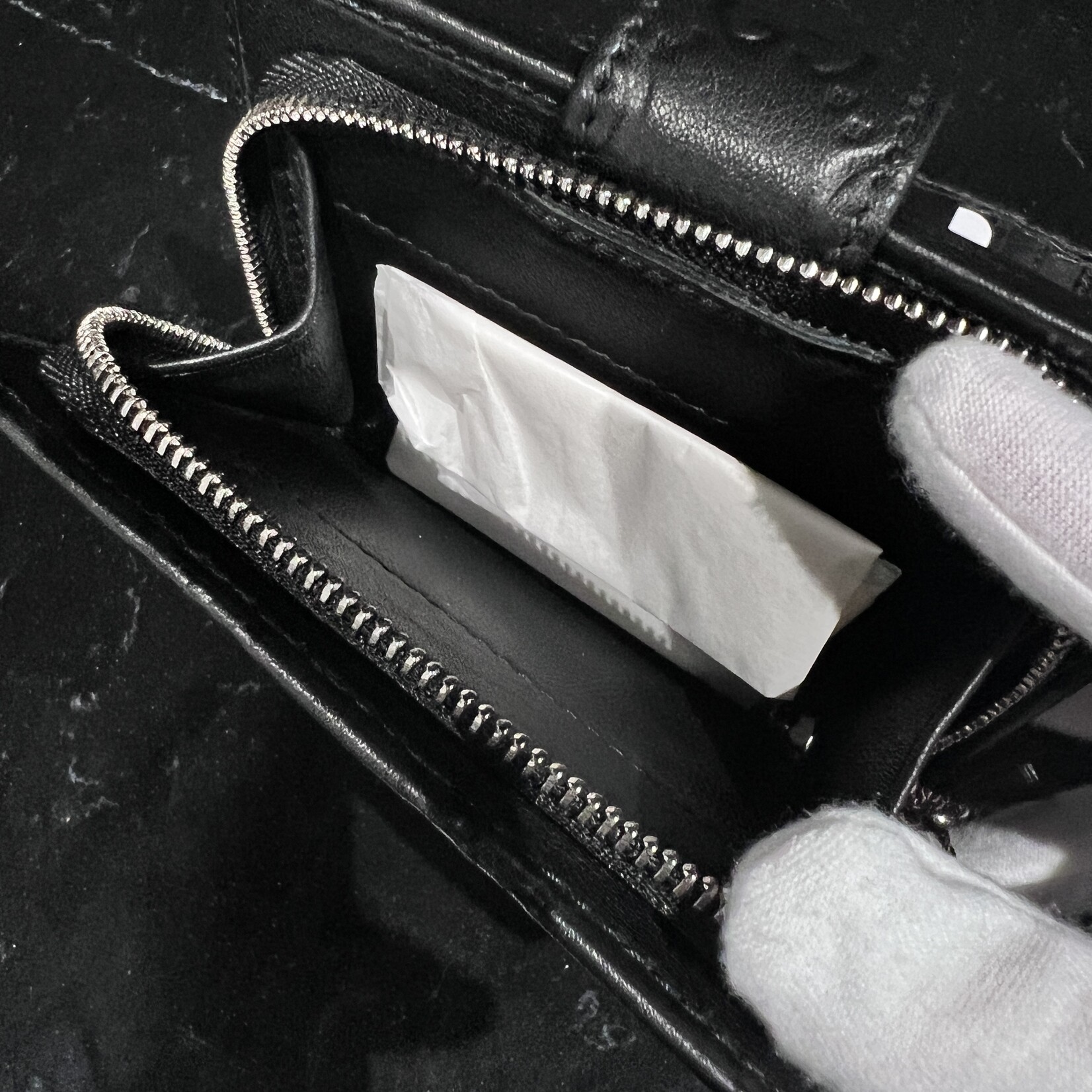 Gucci SOLD- Gucci Guccissima Soft Black Lovely Wallet