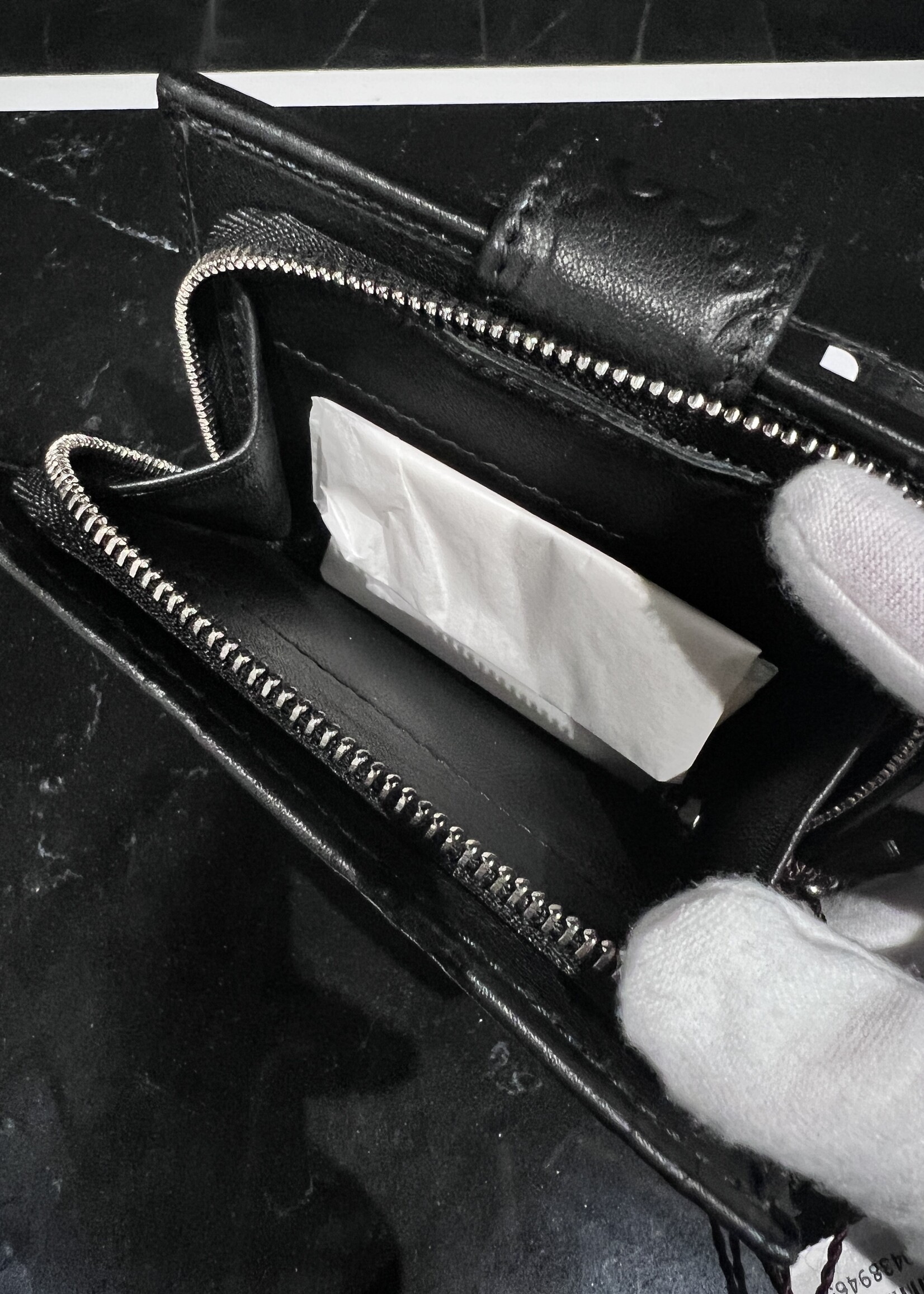 Gucci SOLD- Gucci Guccissima Soft Black Lovely Wallet