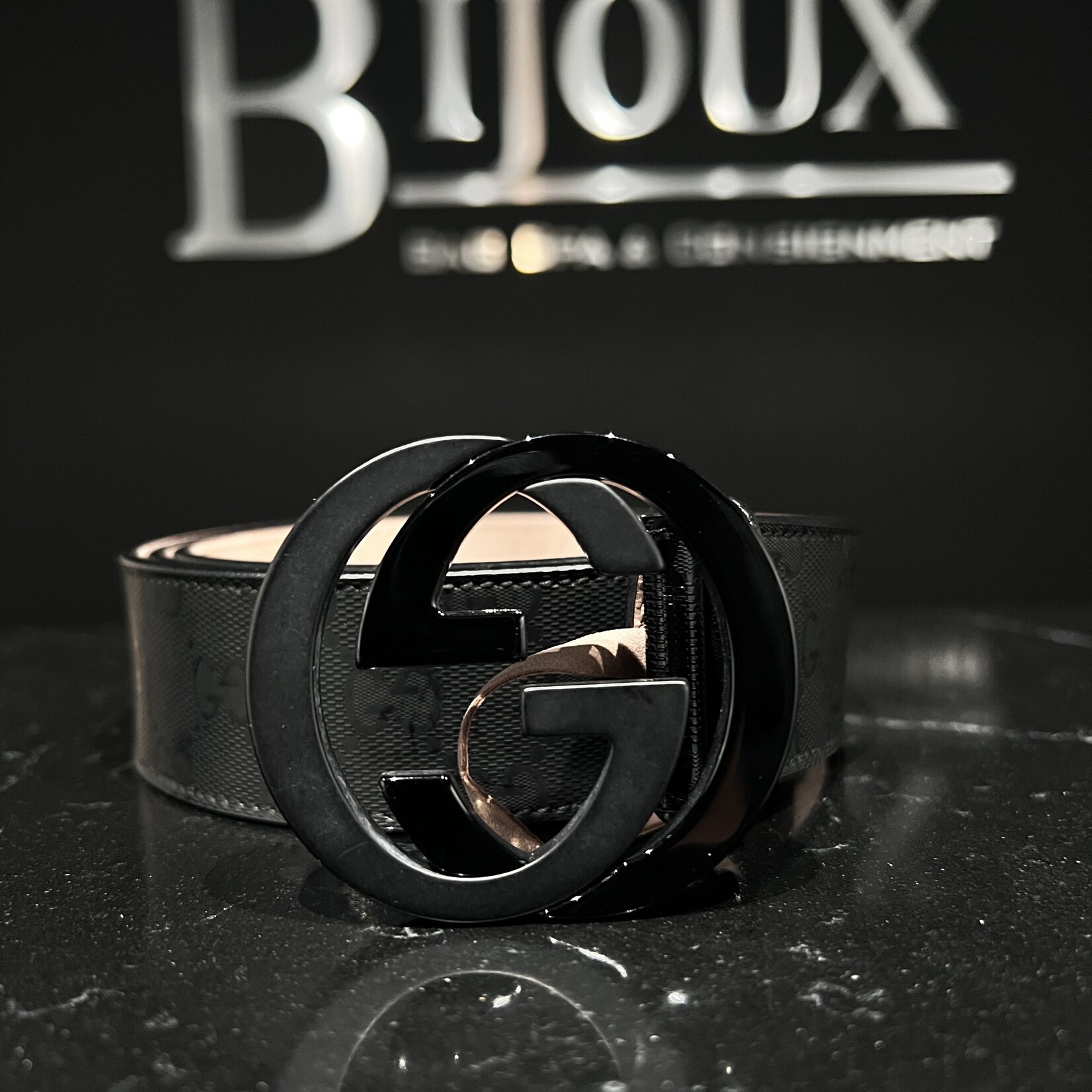 Gucci SOLD - Gucci Interlocking Monogram Belt