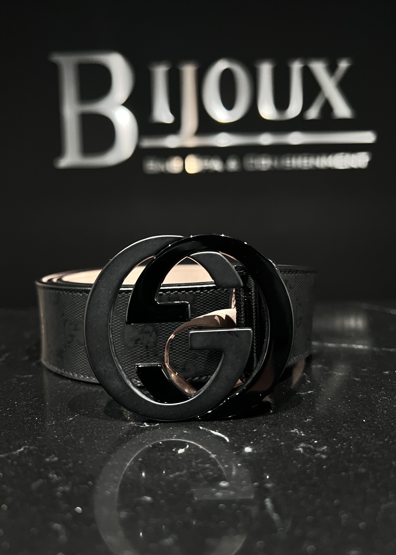 Gucci SOLD - Gucci Interlocking Monogram Belt