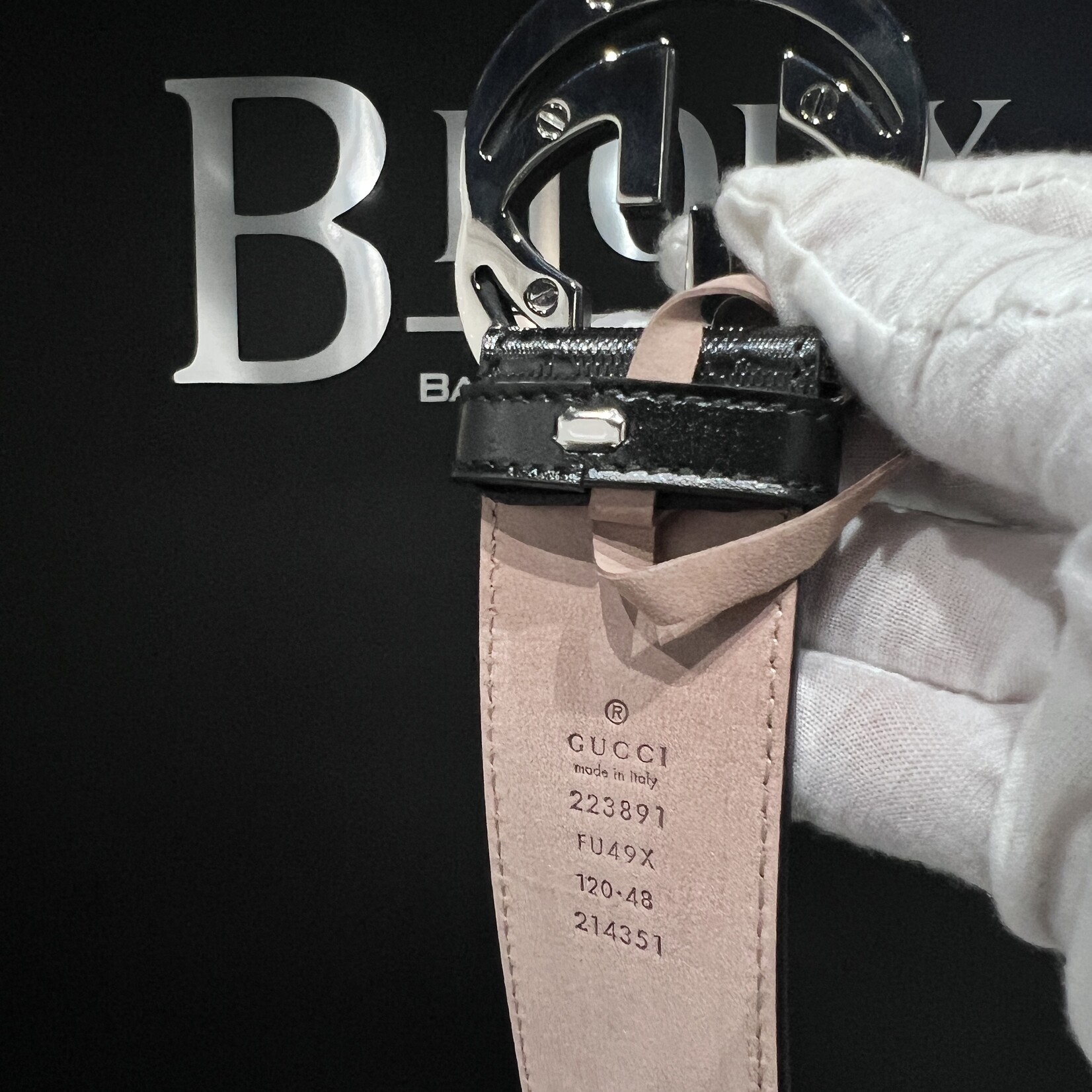 Gucci SOLD - Gucci Interlocking Monogram Belt