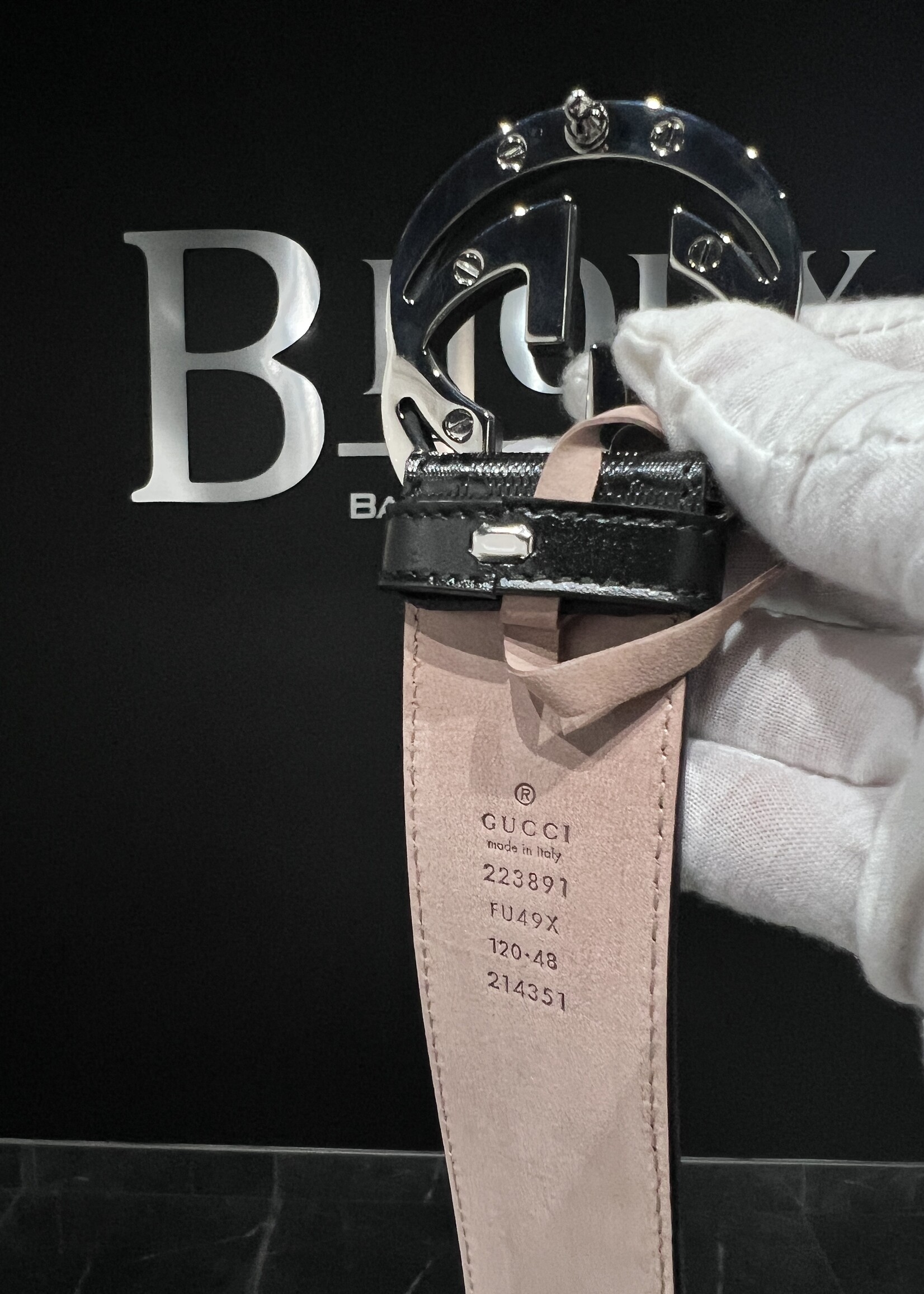 Gucci SOLD - Gucci Interlocking Monogram Belt