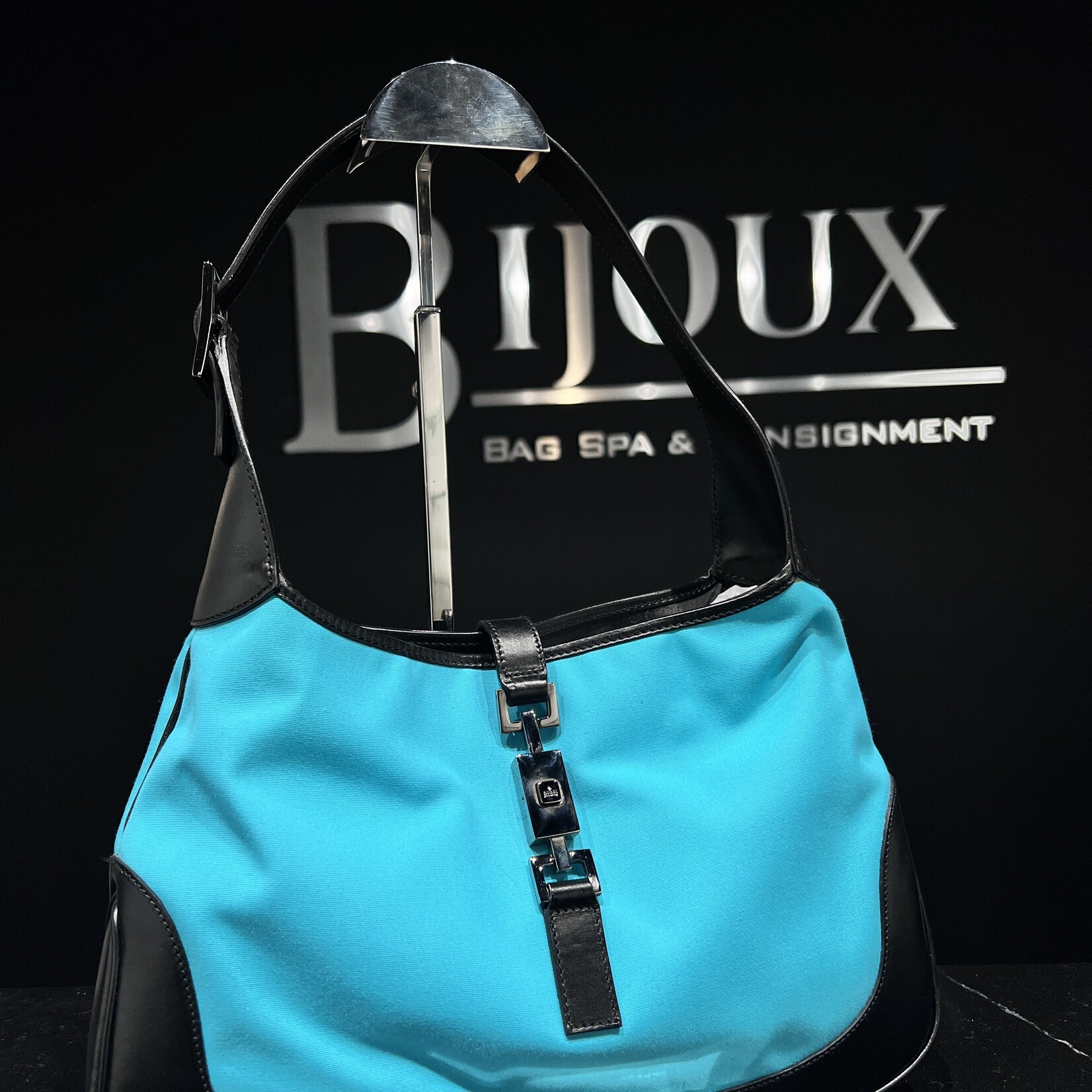 Gucci SOLD - Gucci Jackie Teal Cloth