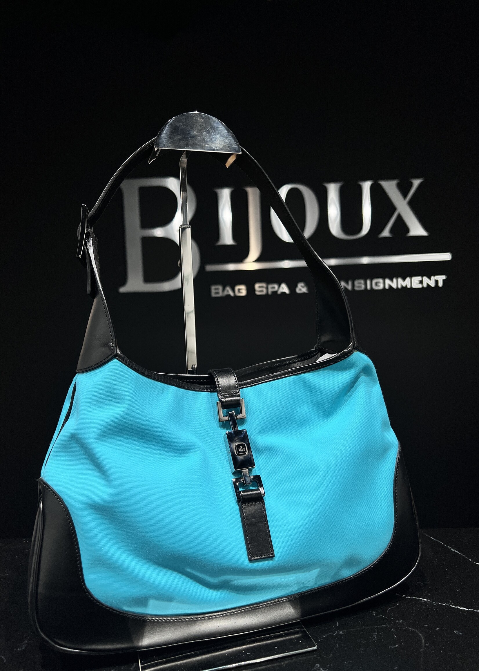 Gucci SOLD - Gucci Jackie Teal Cloth