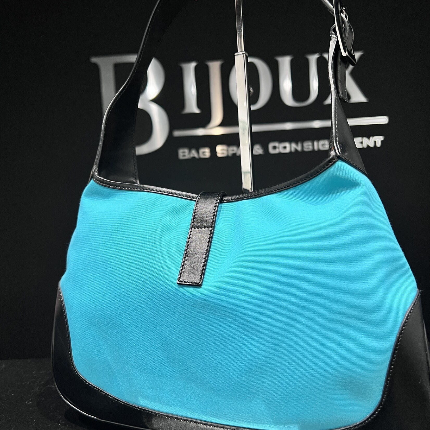 Gucci SOLD - Gucci Jackie Teal Cloth