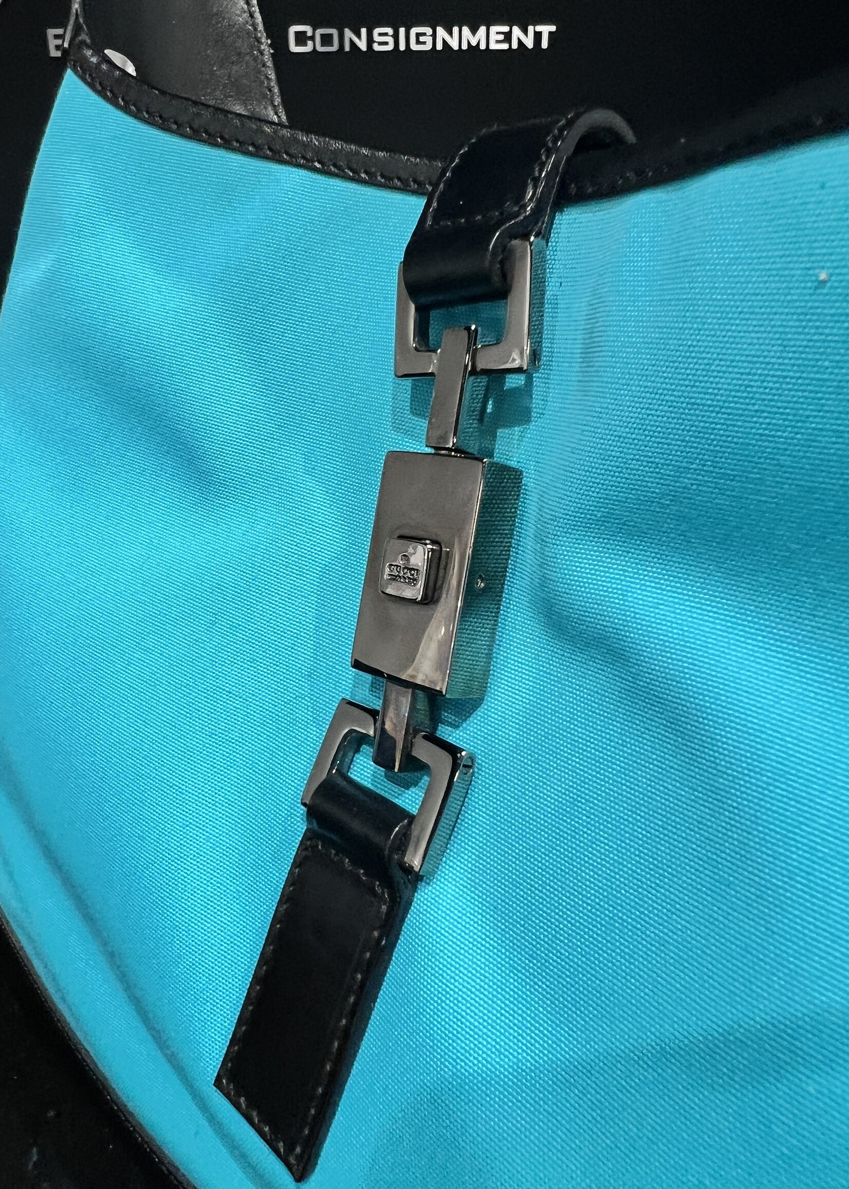 Gucci SOLD - Gucci Jackie Teal Cloth