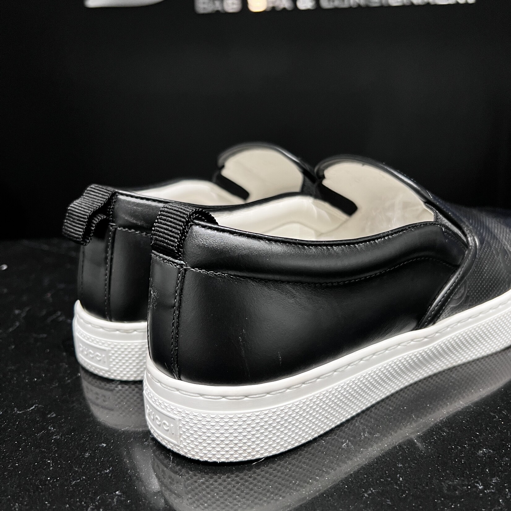 Gucci Gucci GG Embossed Slip Ons- 7