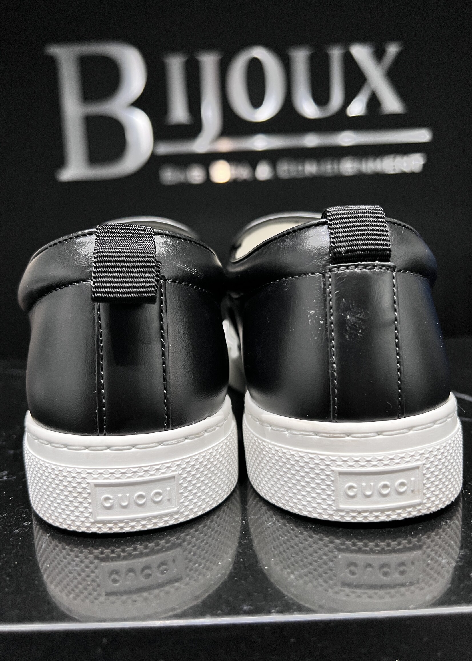 Gucci SOLD - Gucci GG Embossed Slip Ons- 7