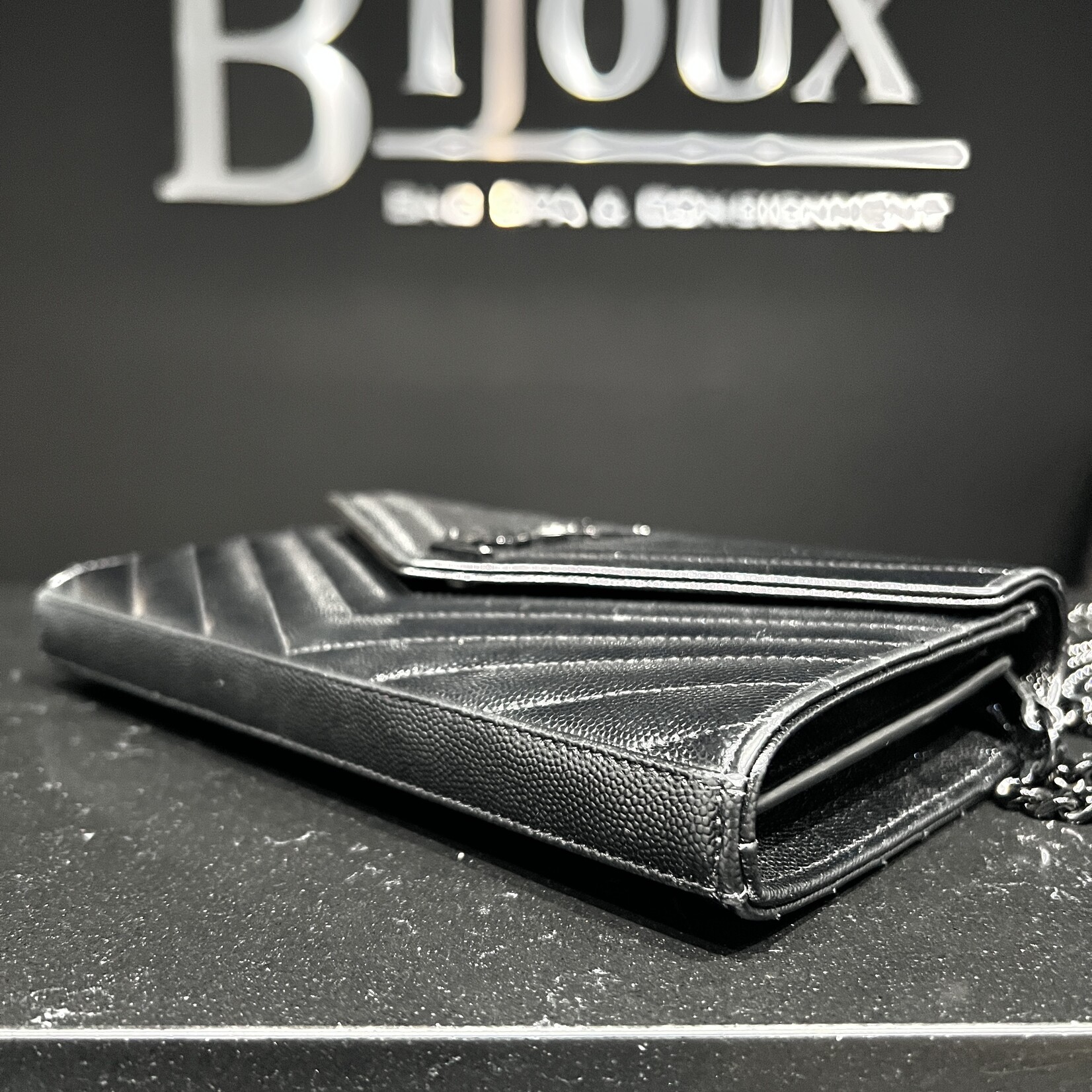 Saint Laurent SOLD- Saint Laurent Wallet On Chain Cassandra